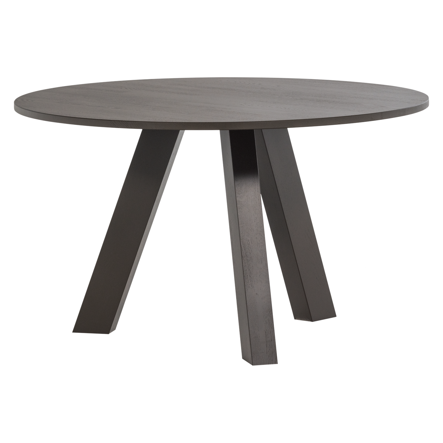 Woood | Ronde eettafel Rhonda 130cm middenbruin