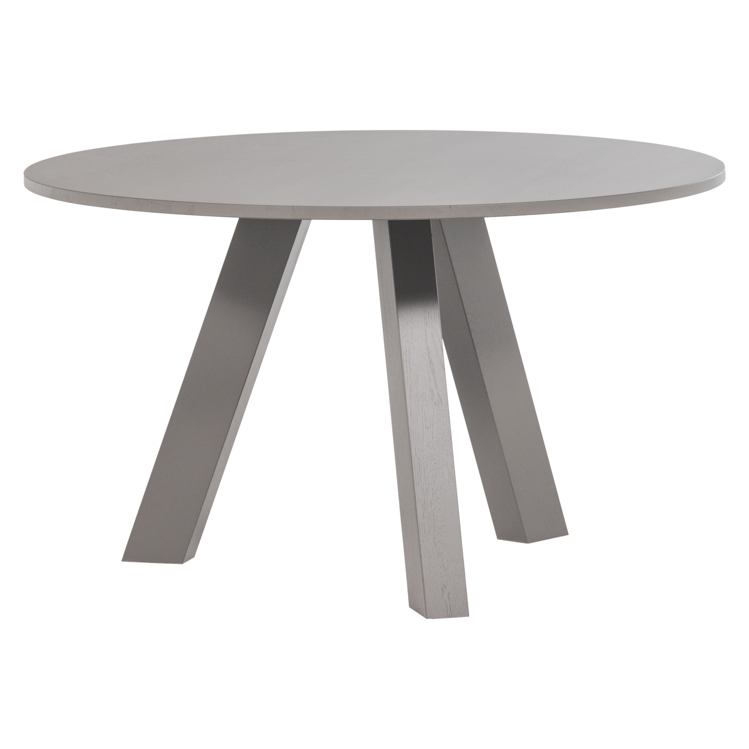 Woood | Ronde eettafel Rhonda 130cm warmgrijs