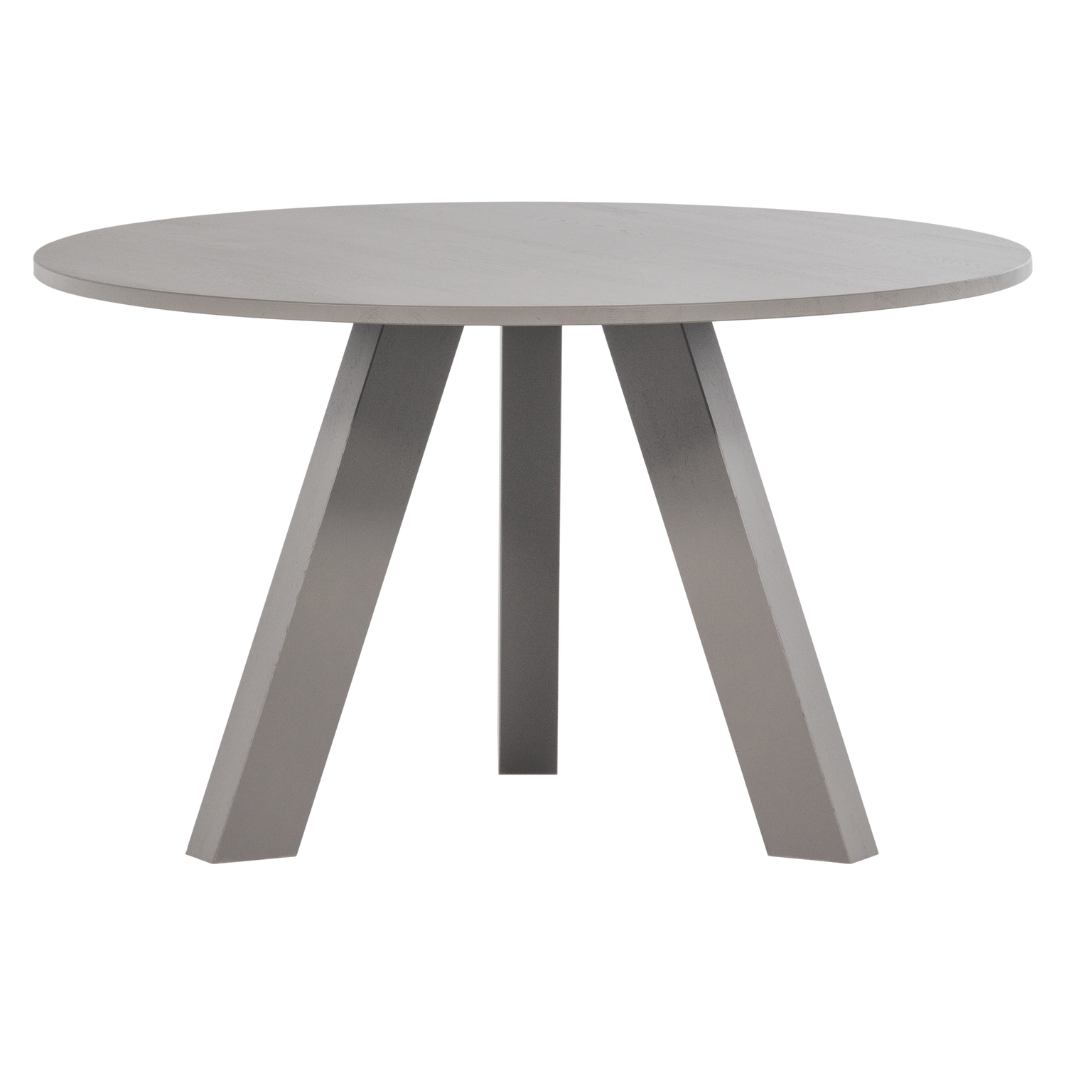 Woood | Ronde eettafel Rhonda 130cm warmgrijs