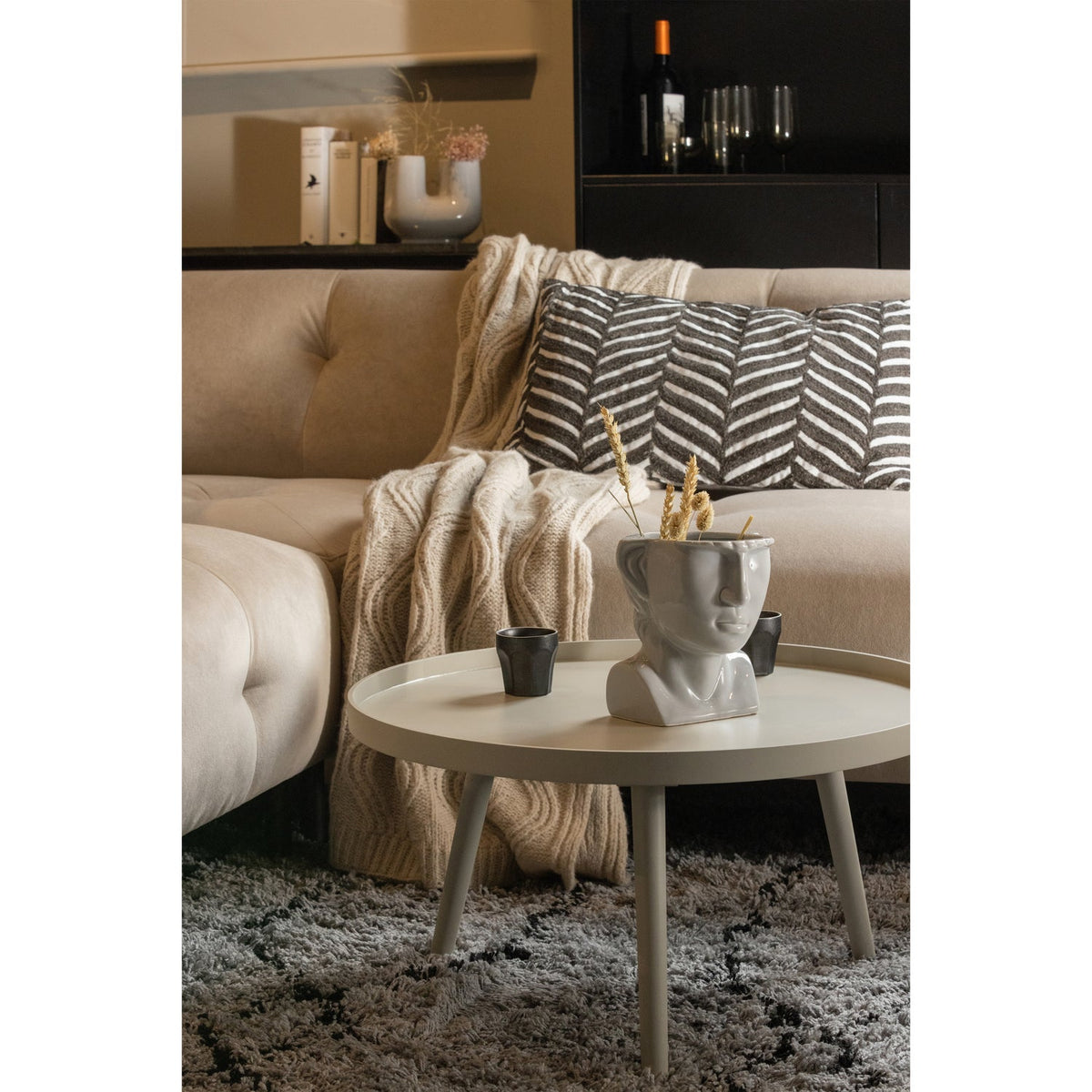 Woood | Bijzettafel Mesa L zand
