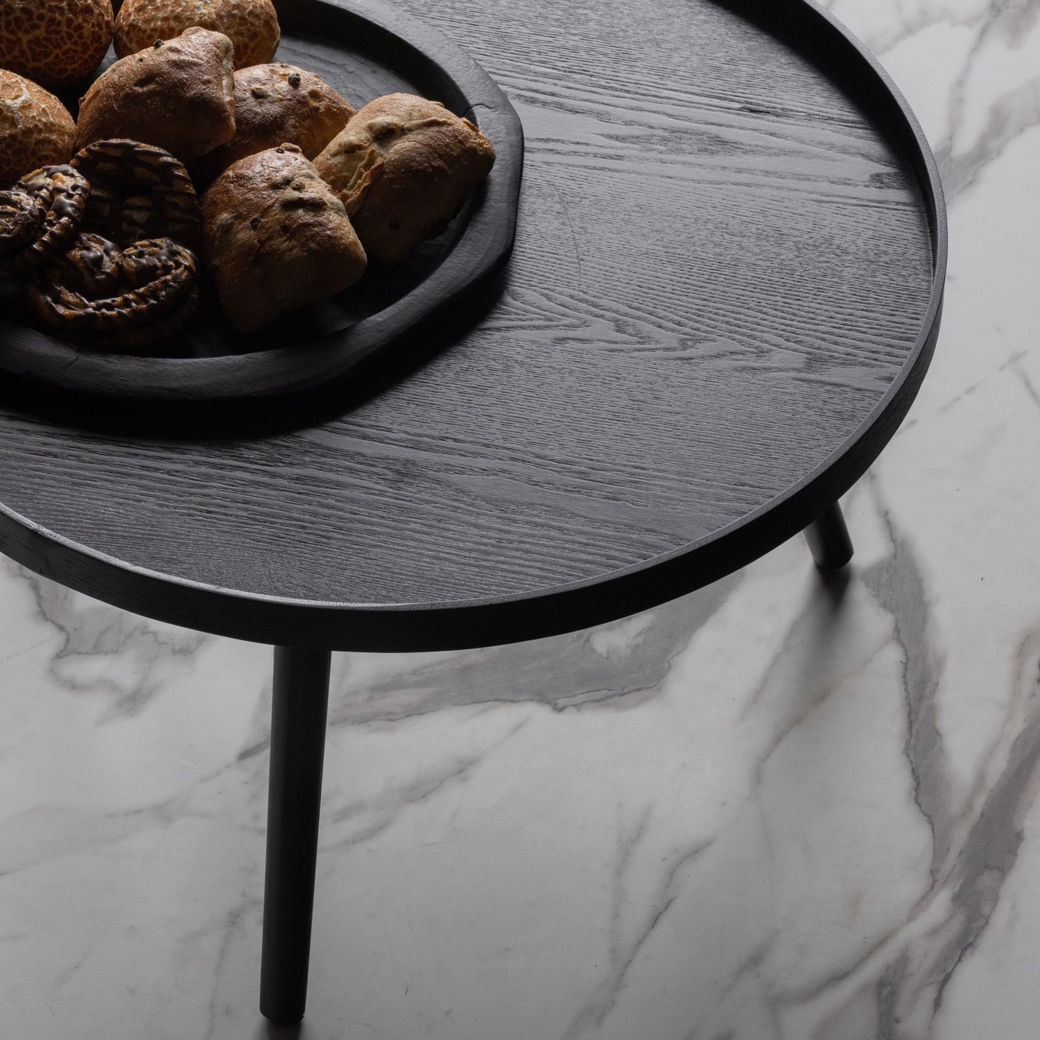 Woood | Bijzettafel Mesa L zwart