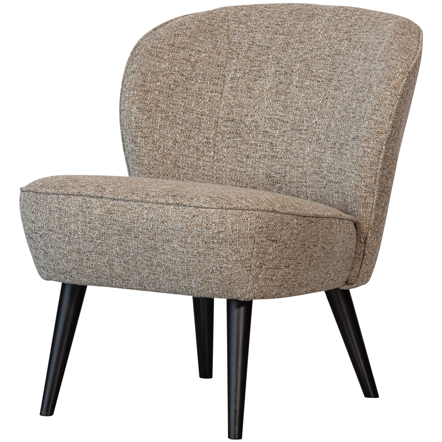 Woood | Fauteuil Sara geweven stof naturel melange