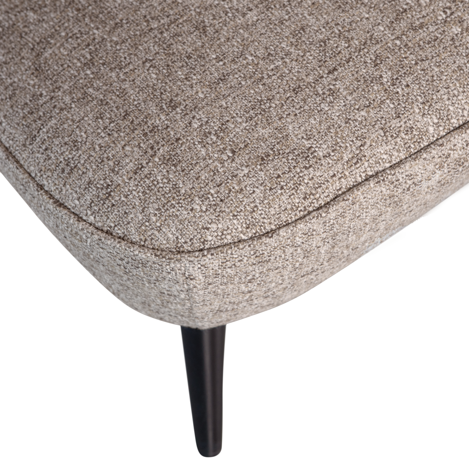 Woood | Fauteuil Sara geweven stof naturel melange