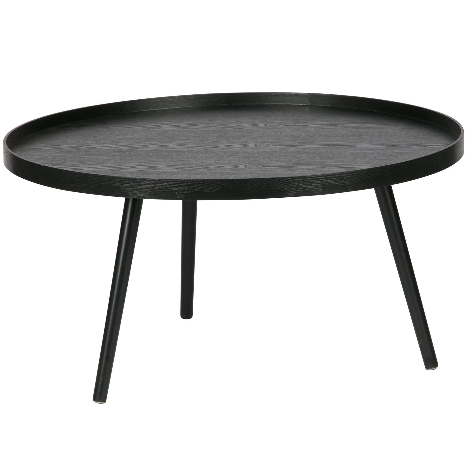 Woood | Bijzettafel Mesa XL hout zwart