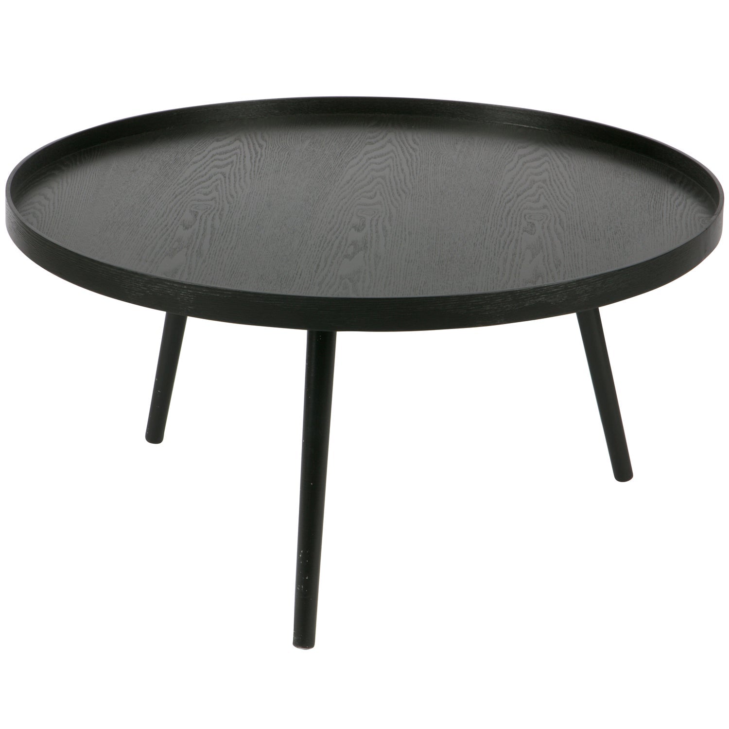 Woood | Bijzettafel Mesa XL hout zwart