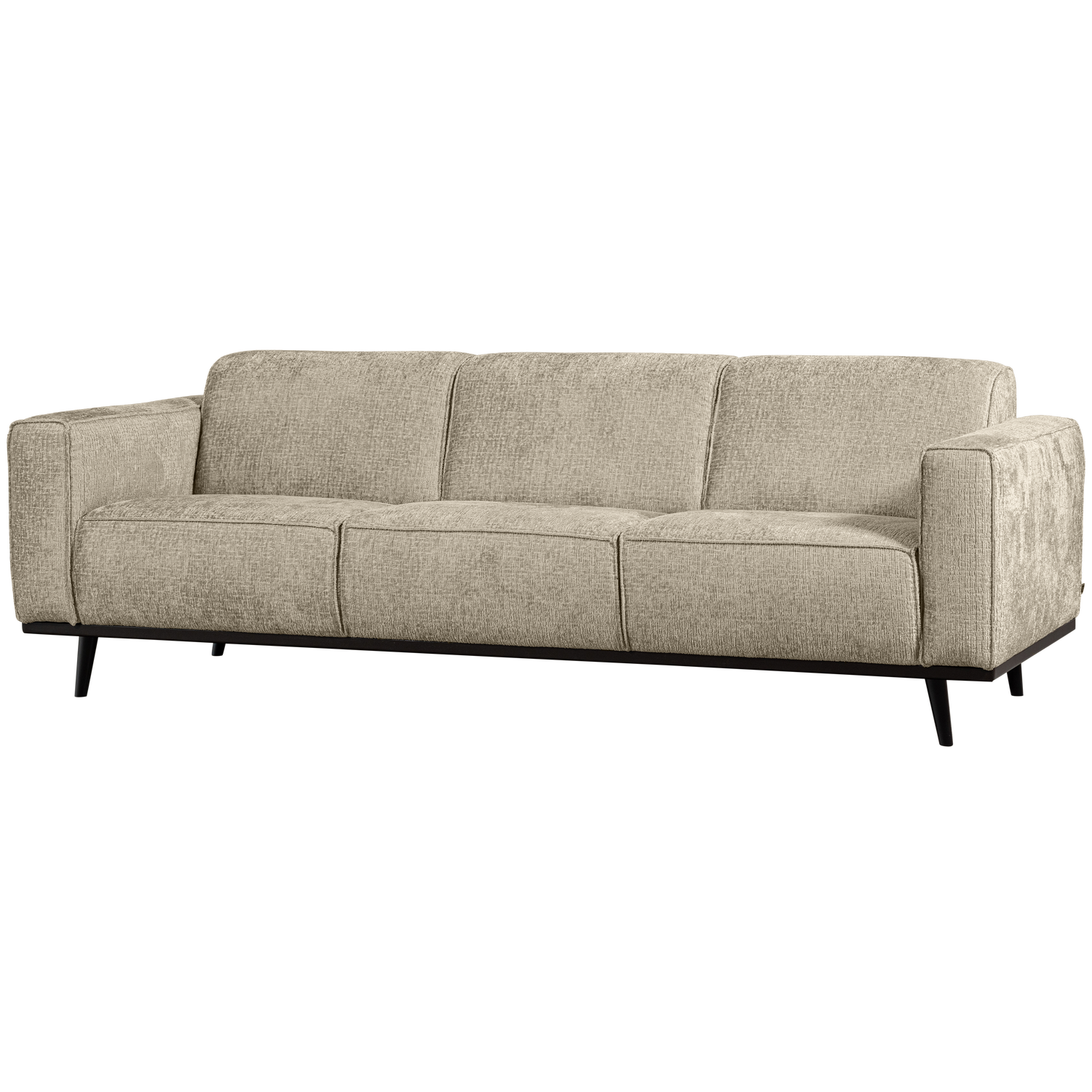 Woood | 3-zits bank Statement 230cm structure velvet wheatfield