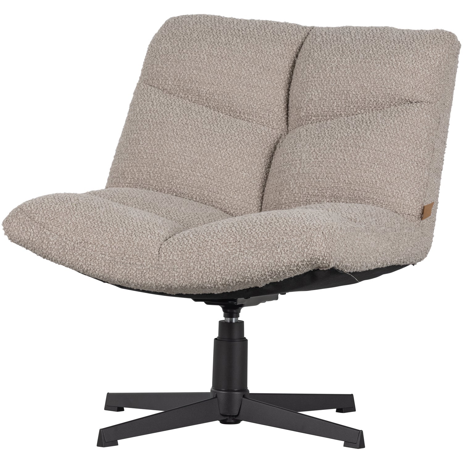 Woood | Draaifauteuil Vinny boucle zand
