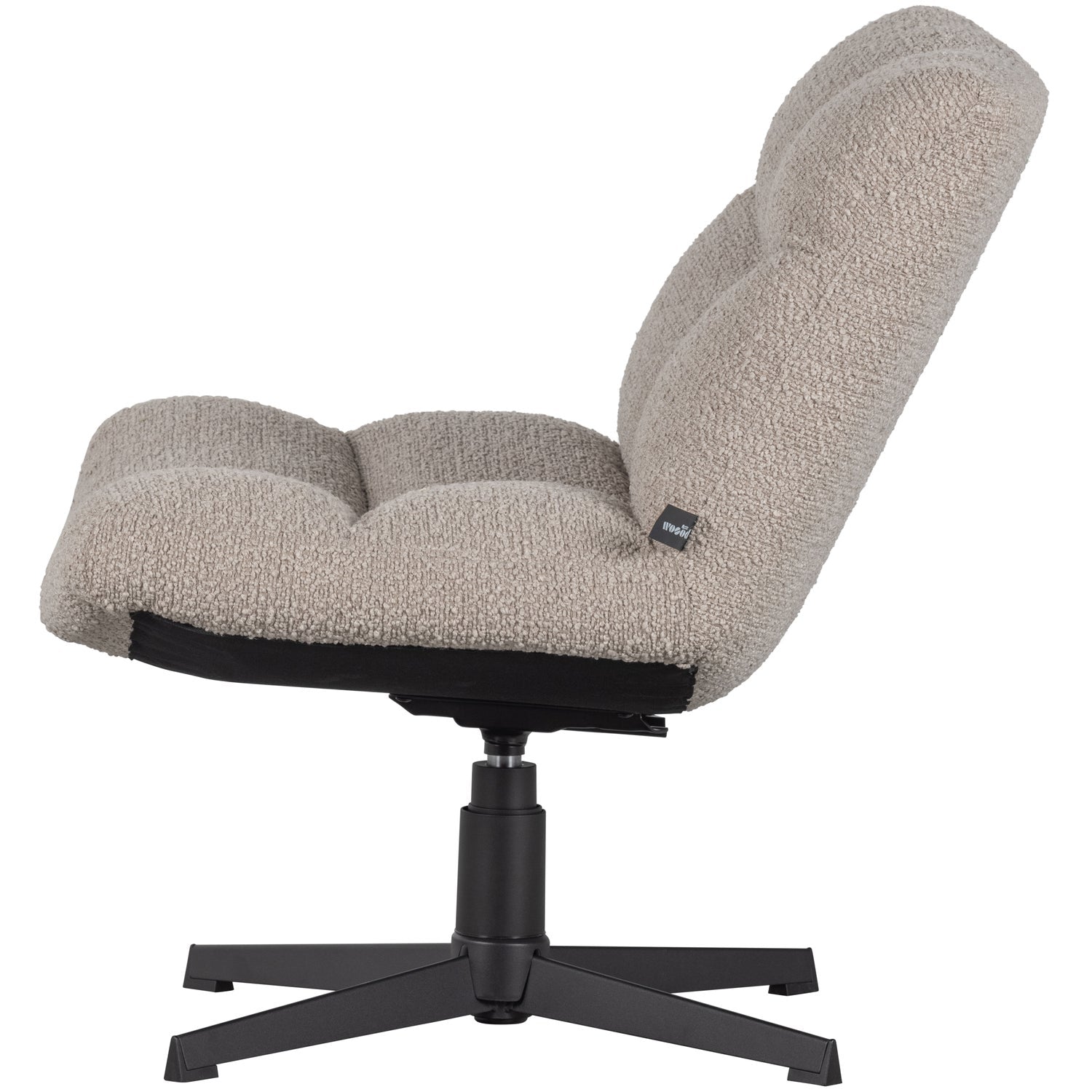 Woood | Draaifauteuil Vinny boucle zand