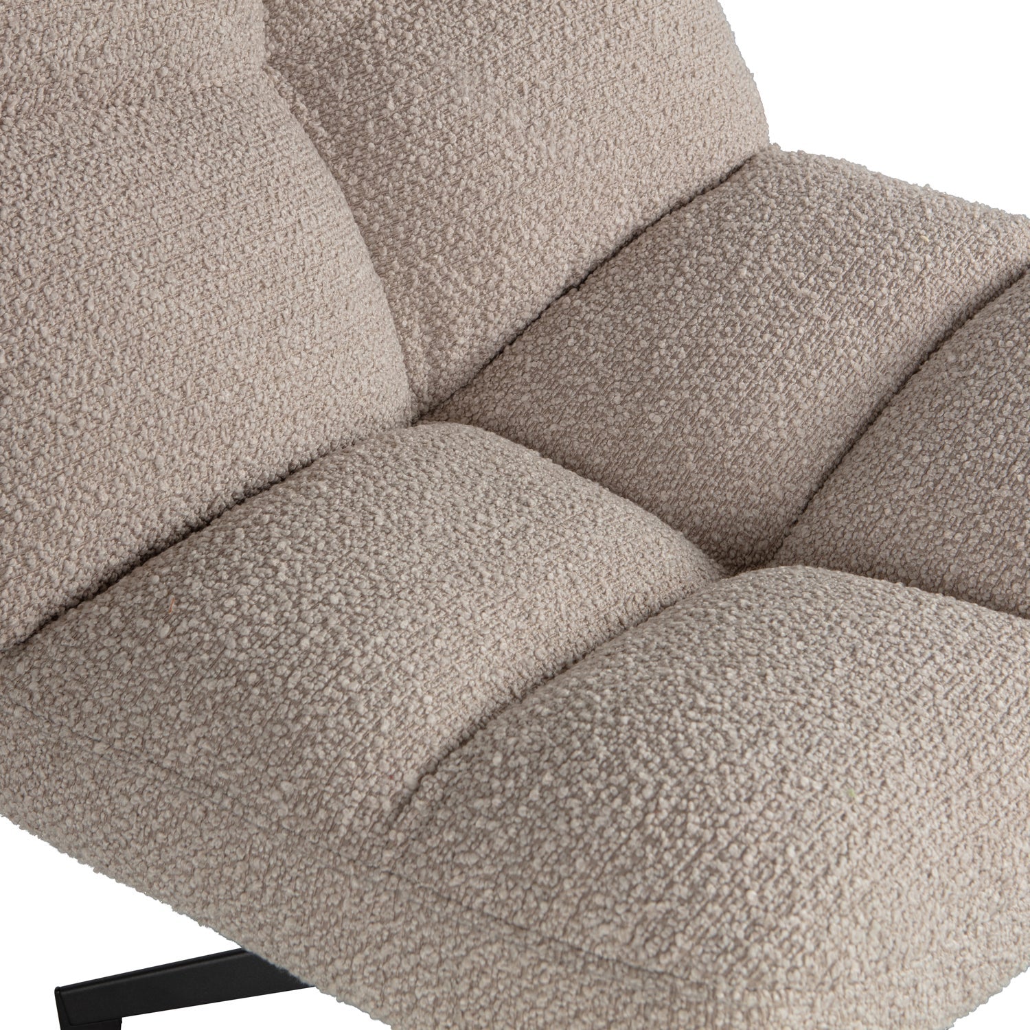 Woood | Draaifauteuil Vinny boucle zand
