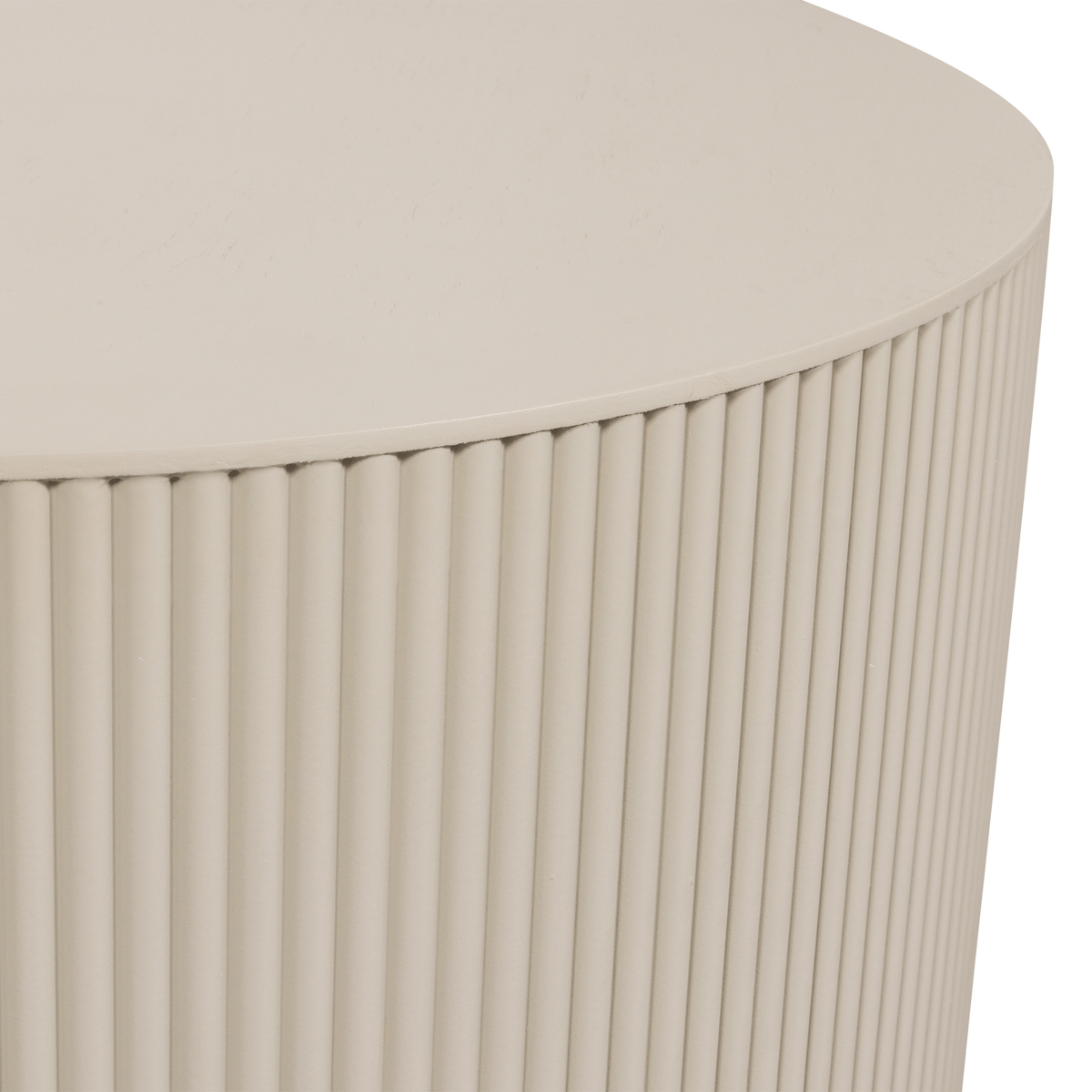 Woood | Bijzettafel Sanne rond antiek beige