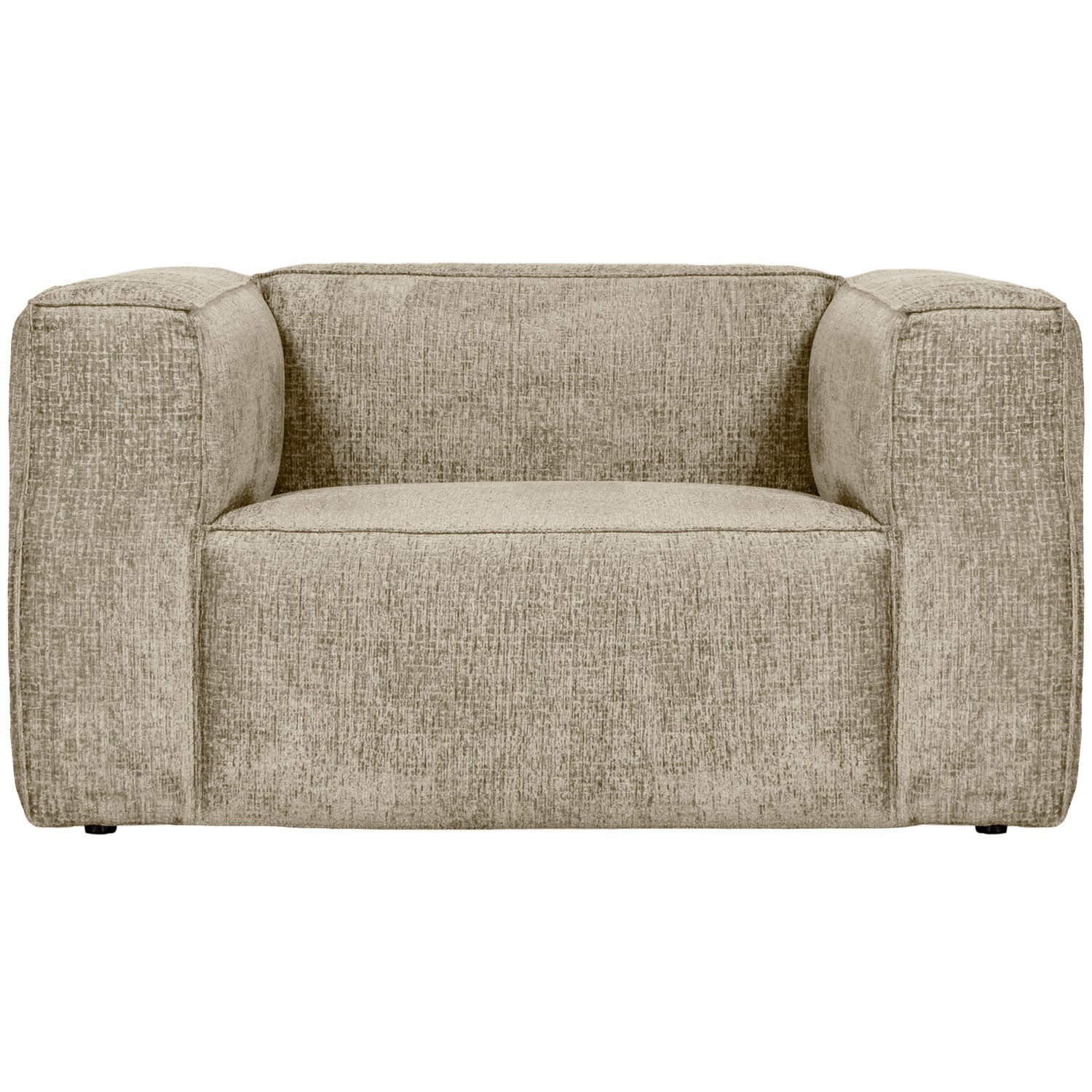 Woood | Fauteuil Bean structure velvet buttermilk