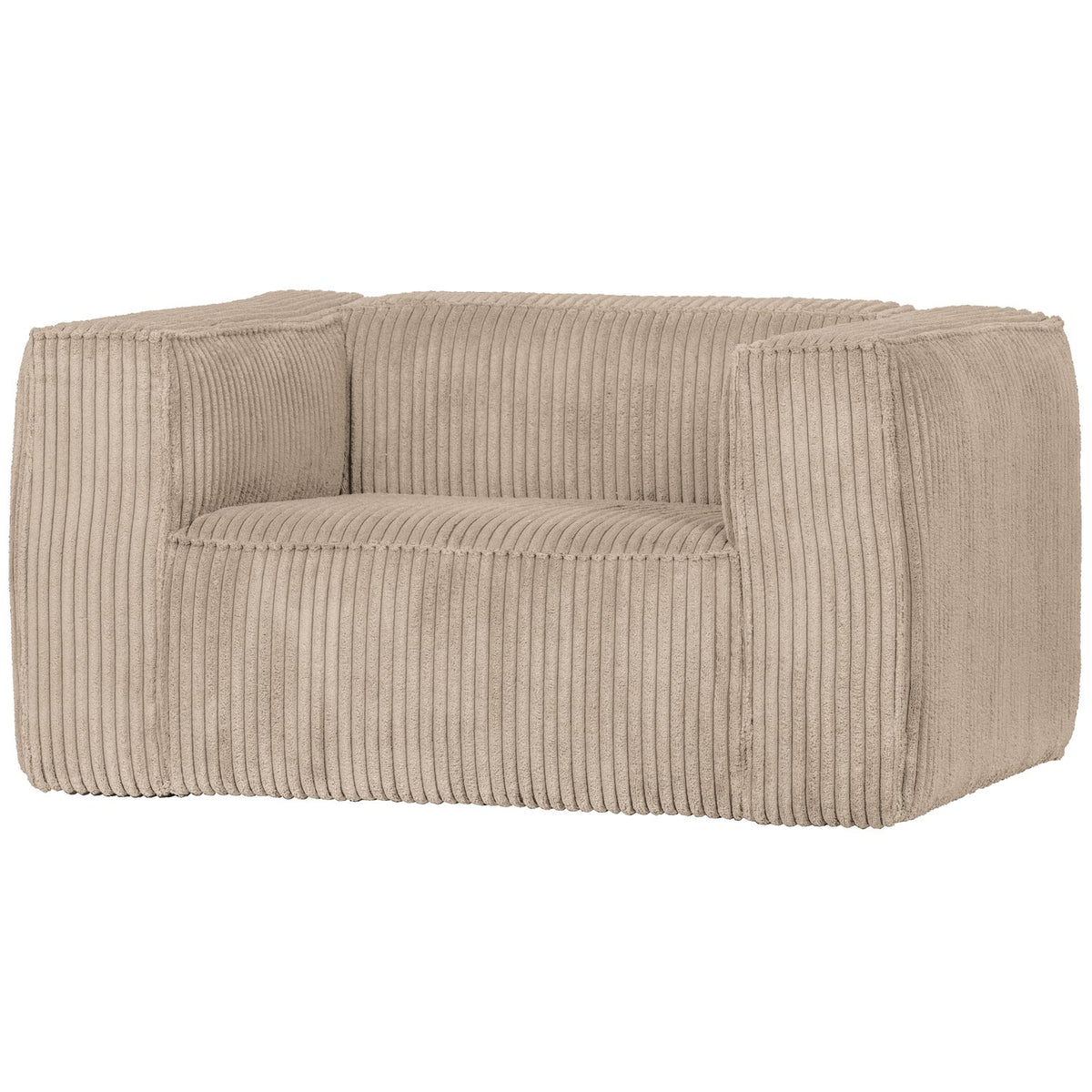 Woood | Fauteuil Bean ribstof travertin