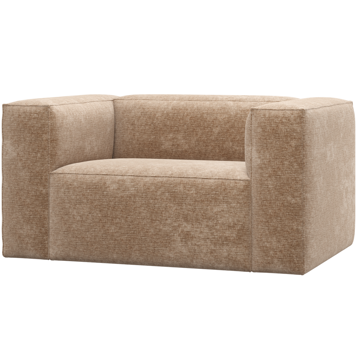 Woood | Fauteuil Bean chenille velvet perzikroze