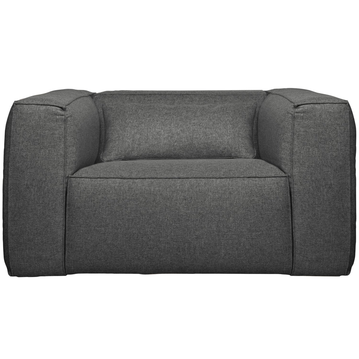 Woood | Fauteuil Bean incl. kussen middengrijs gemeleerd