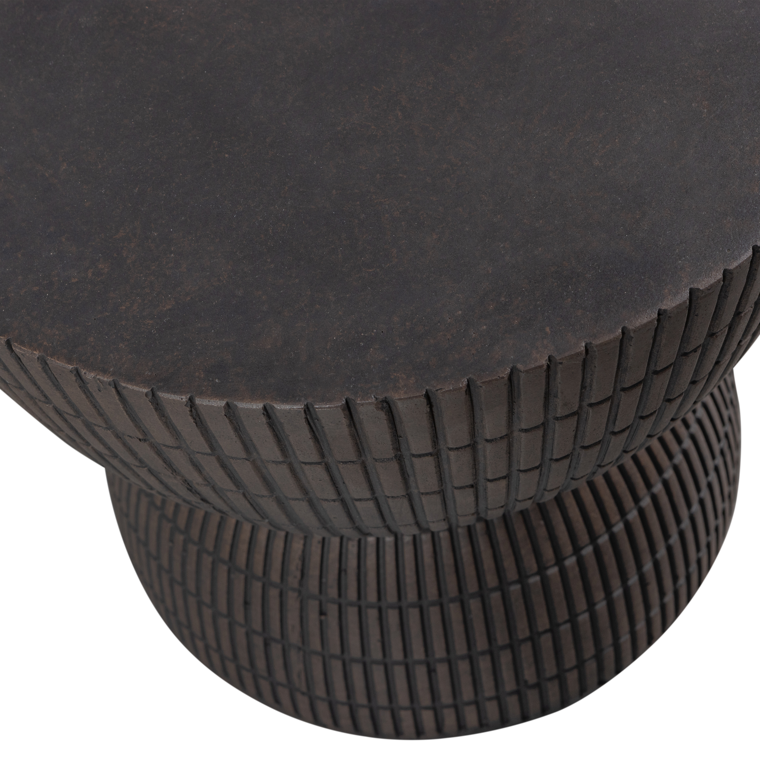 Woood | Bijzettafel Samson fiber clay coffee