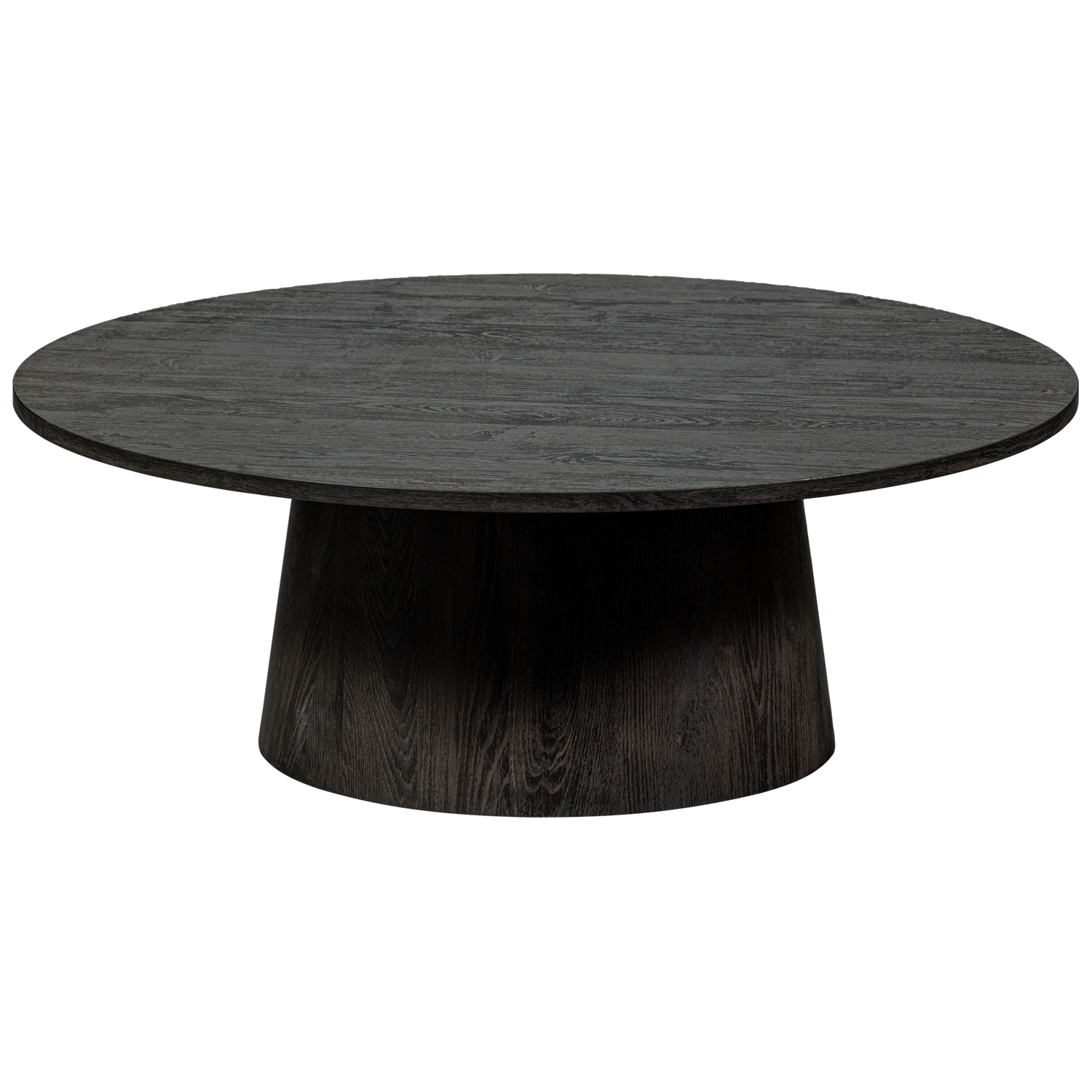 Woood | Salontafel Maan rond 100cm donkerbruin