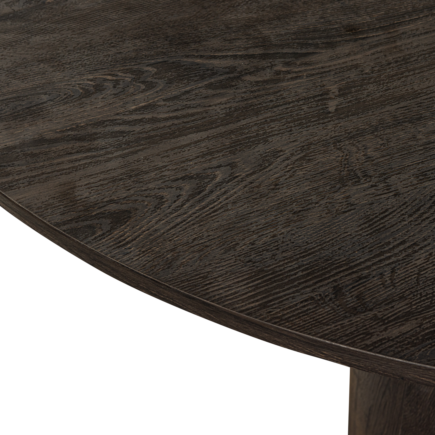 Woood | Salontafel Maan rond 100cm donkerbruin