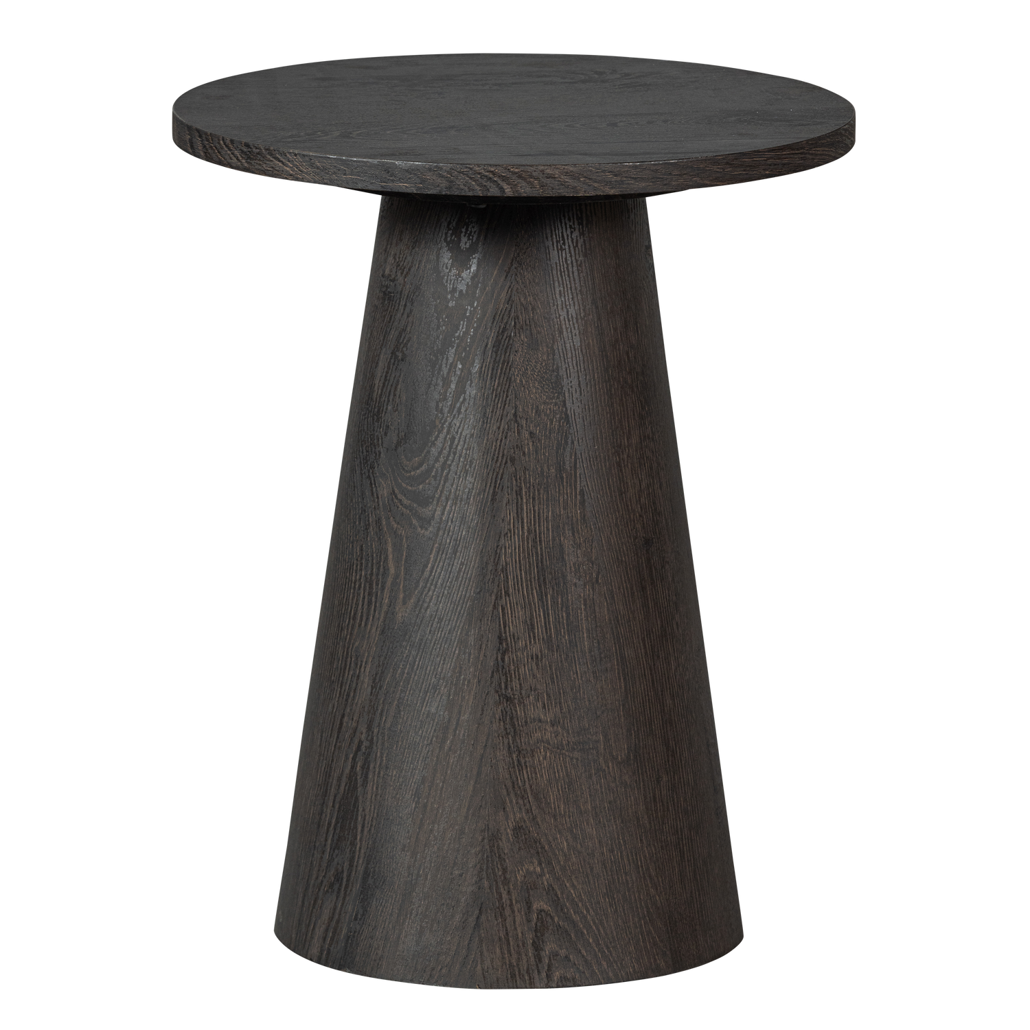 Woood | Salontafel rond Maan 40cm donkerbruin