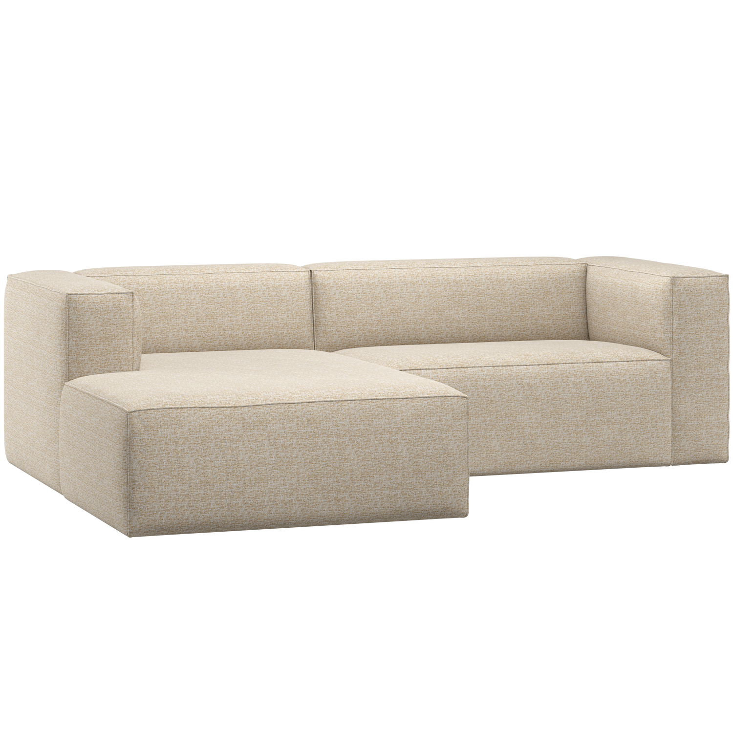 Woood | Chaise longue bank Bean links beige melange