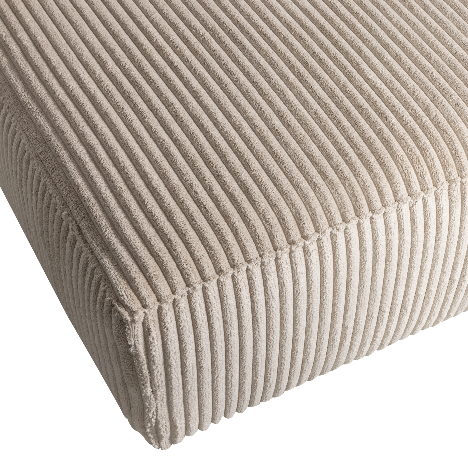 Woood | Chaise longue bank Bean links ribstof travertin