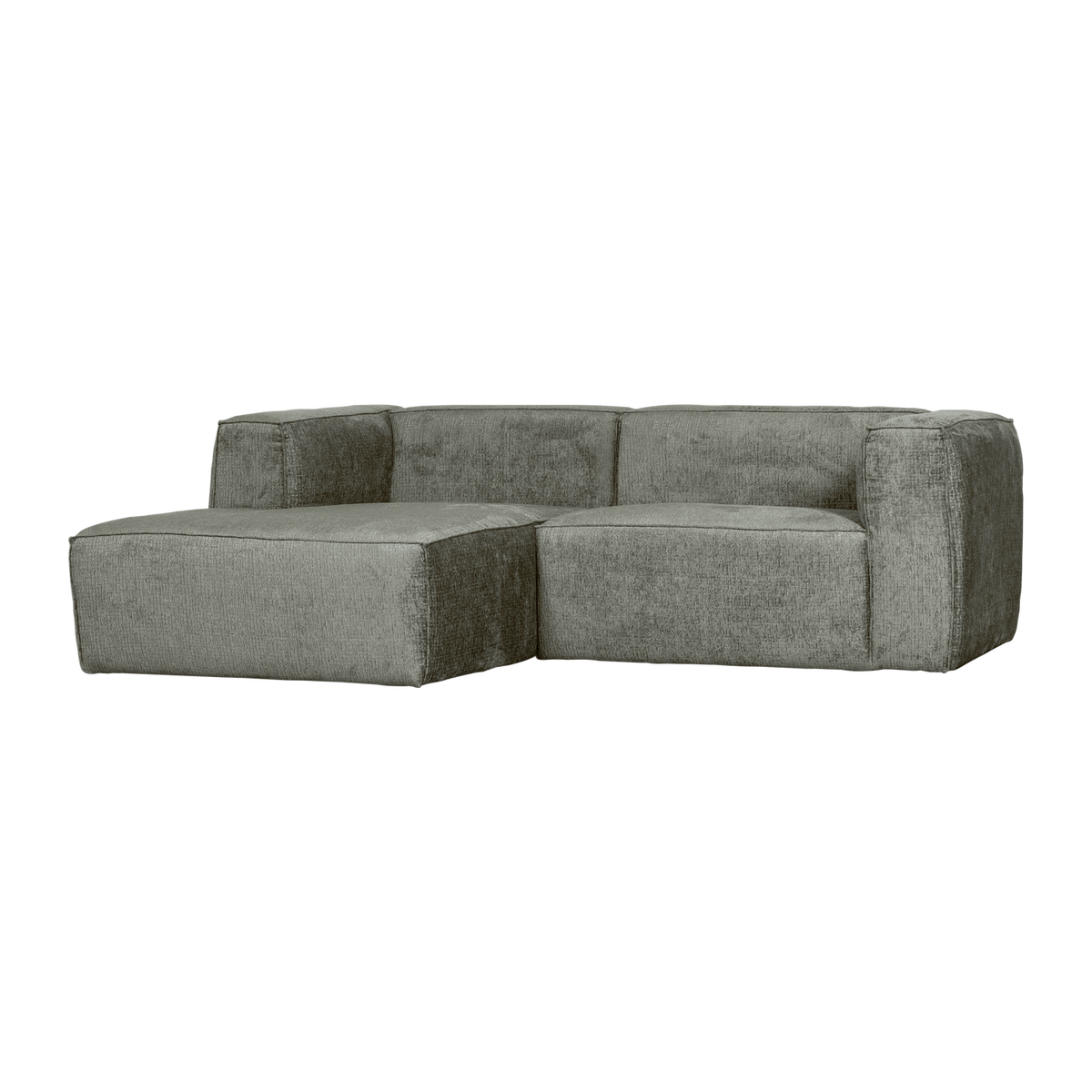 Woood | Chaise longue Bean links structure velvet waterplant