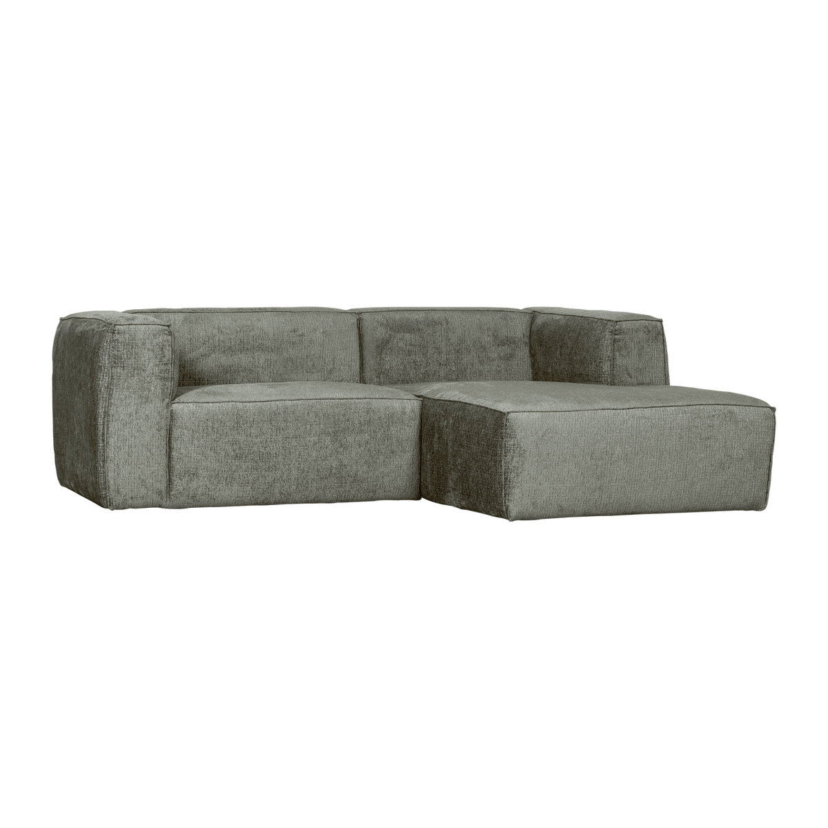 Woood | Chaise longue Bean rechts structure velvet waterplant