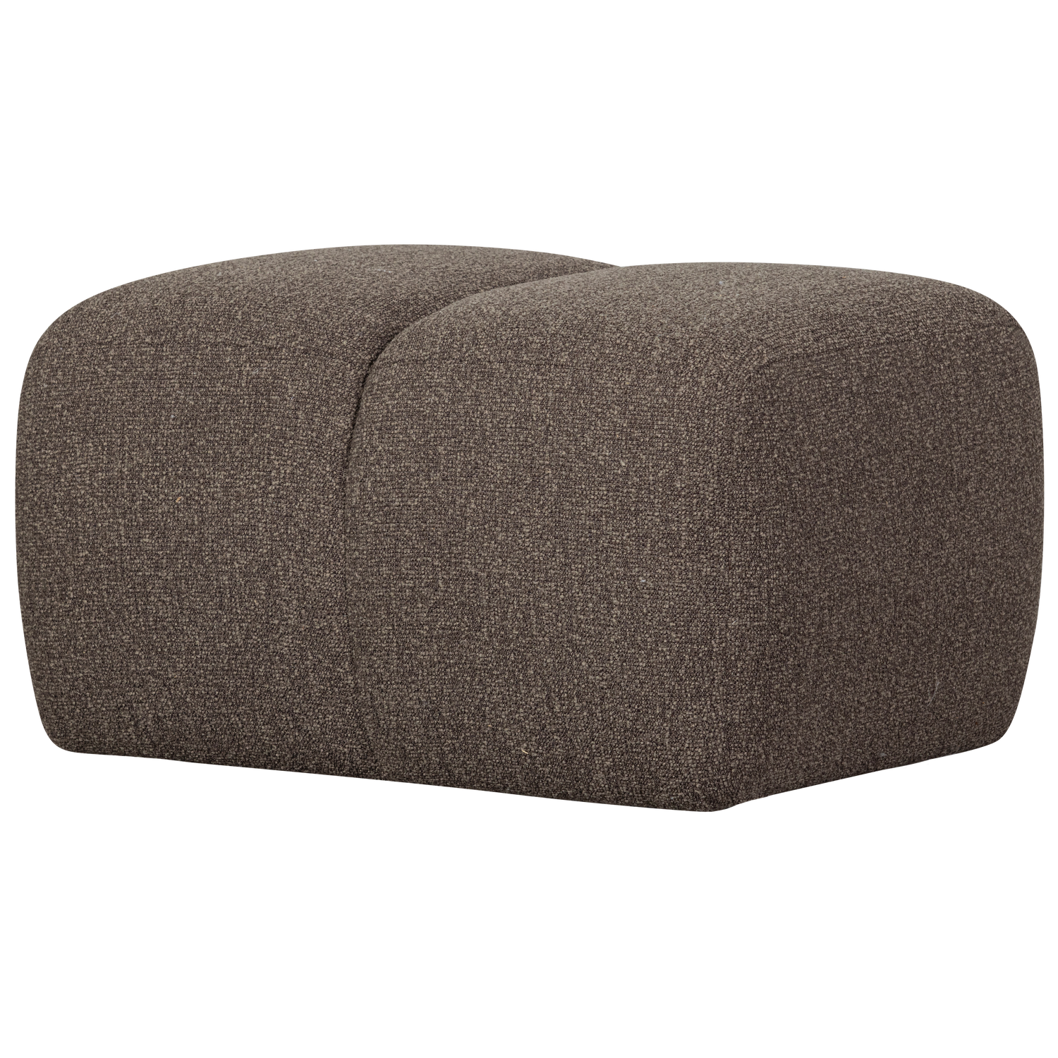 Woood | Poef Mojo boucle bruin melange