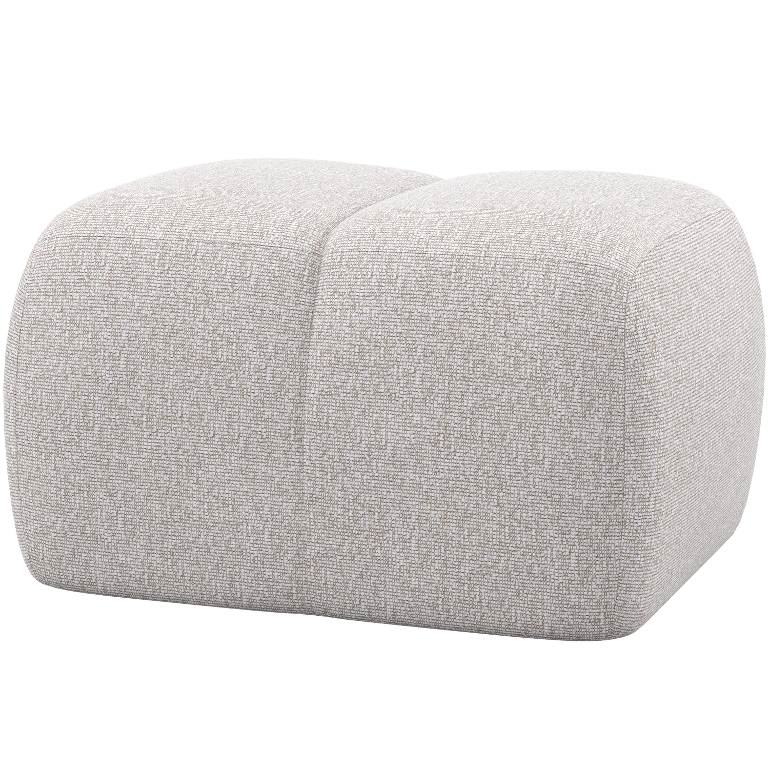 Woood | Poef Mojo boucle ecru melange