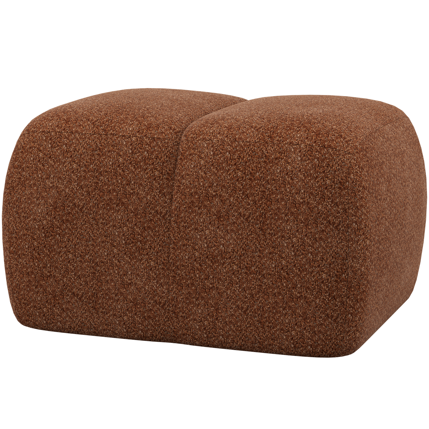 Woood | Poef Mojo wollig roestbruin