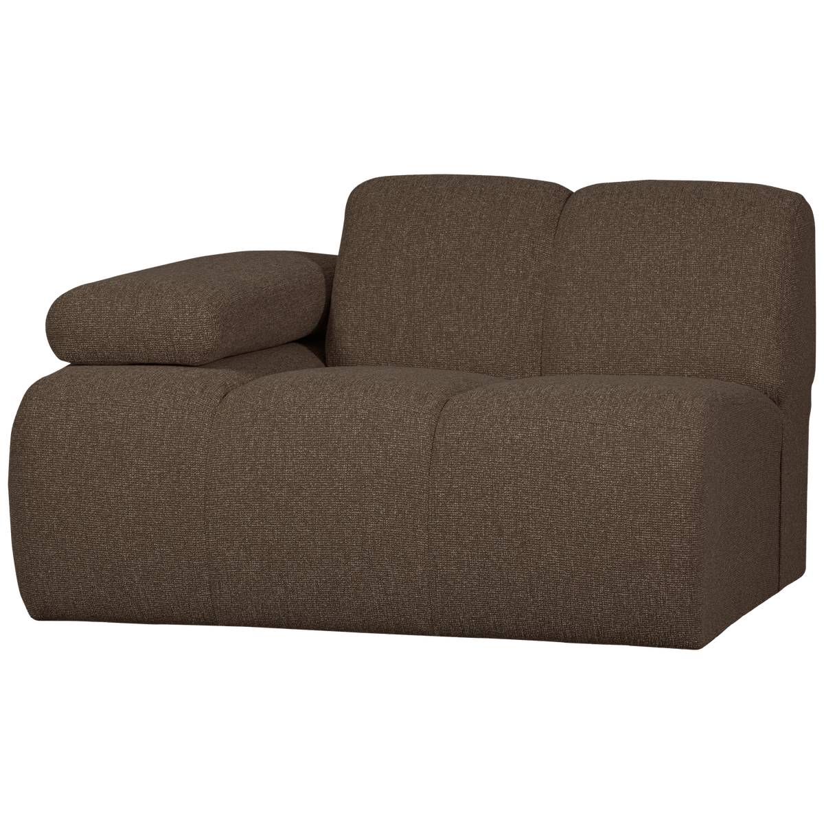 Woood | 1-Zits element Mojo arm links boucle bruin melange