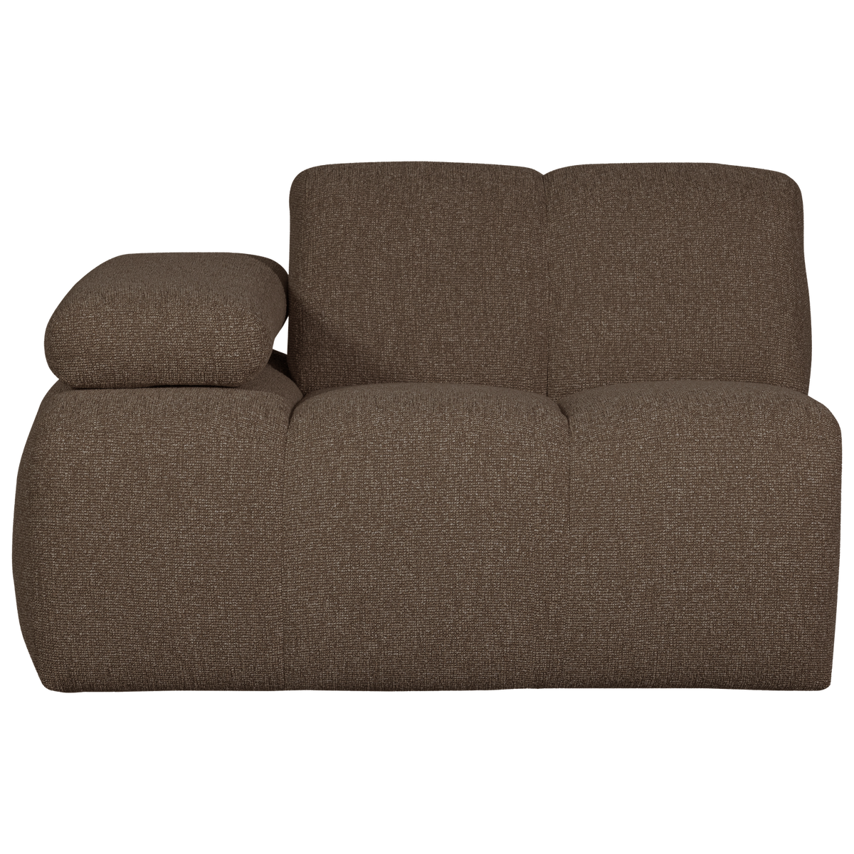 Woood | 1-Zits element Mojo arm links boucle bruin melange
