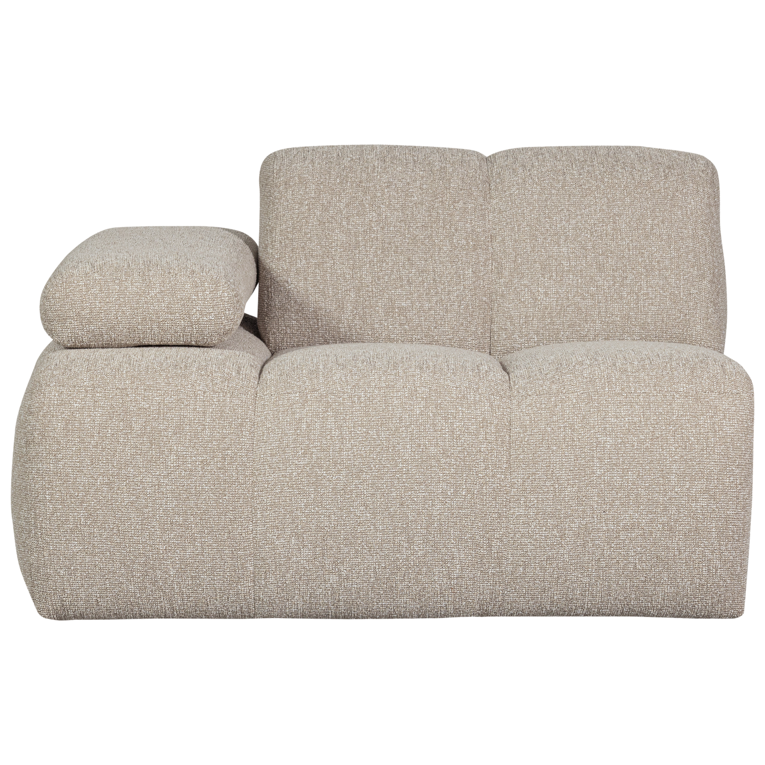 Woood | 1-Zits element Mojo arm links boucle beige melange