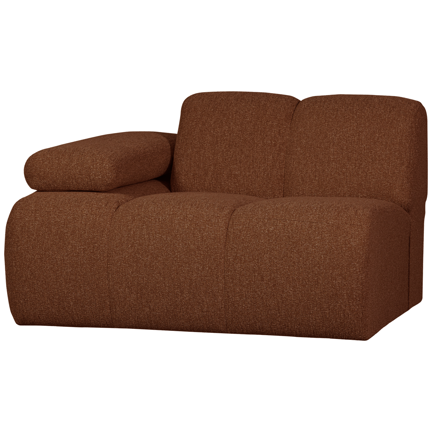 Woood | 1-Zits element Mojo arm links boucle roestbruin melange