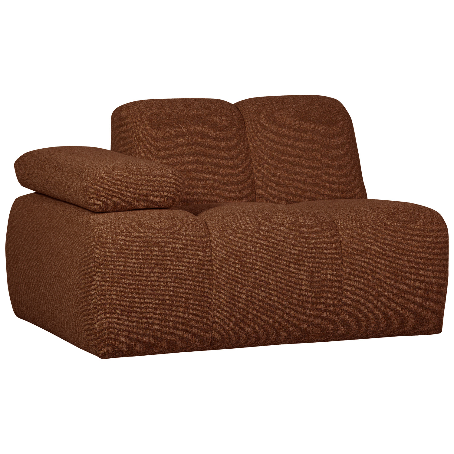 Woood | 1-Zits element Mojo arm links boucle roestbruin melange