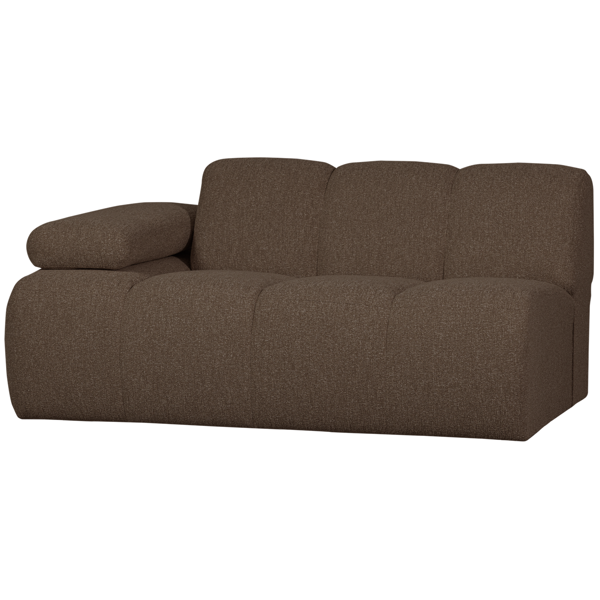 Woood | 1,5-Zits element Mojo arm links boucle bruin melange