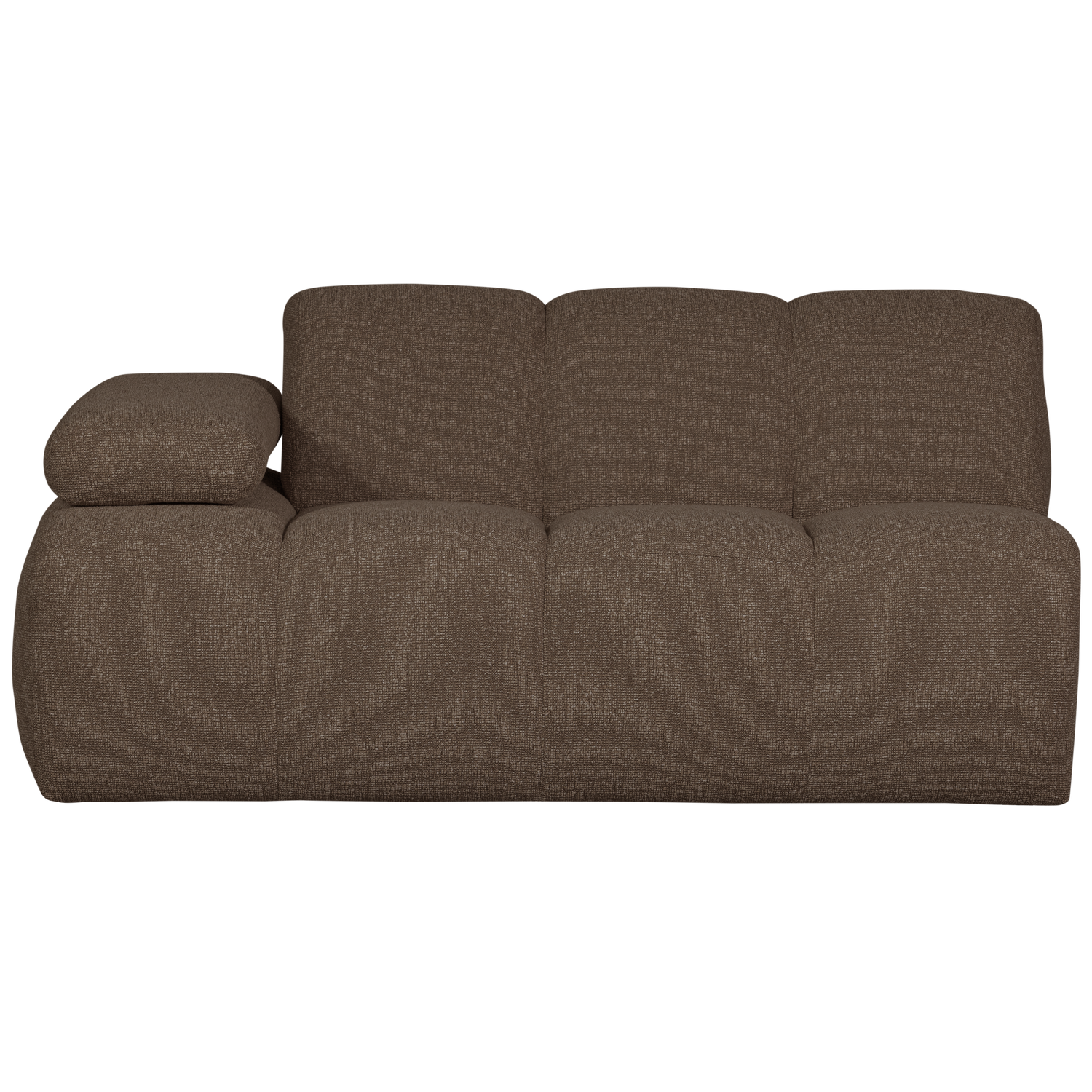 Woood | 1,5-Zits element Mojo arm links boucle bruin melange