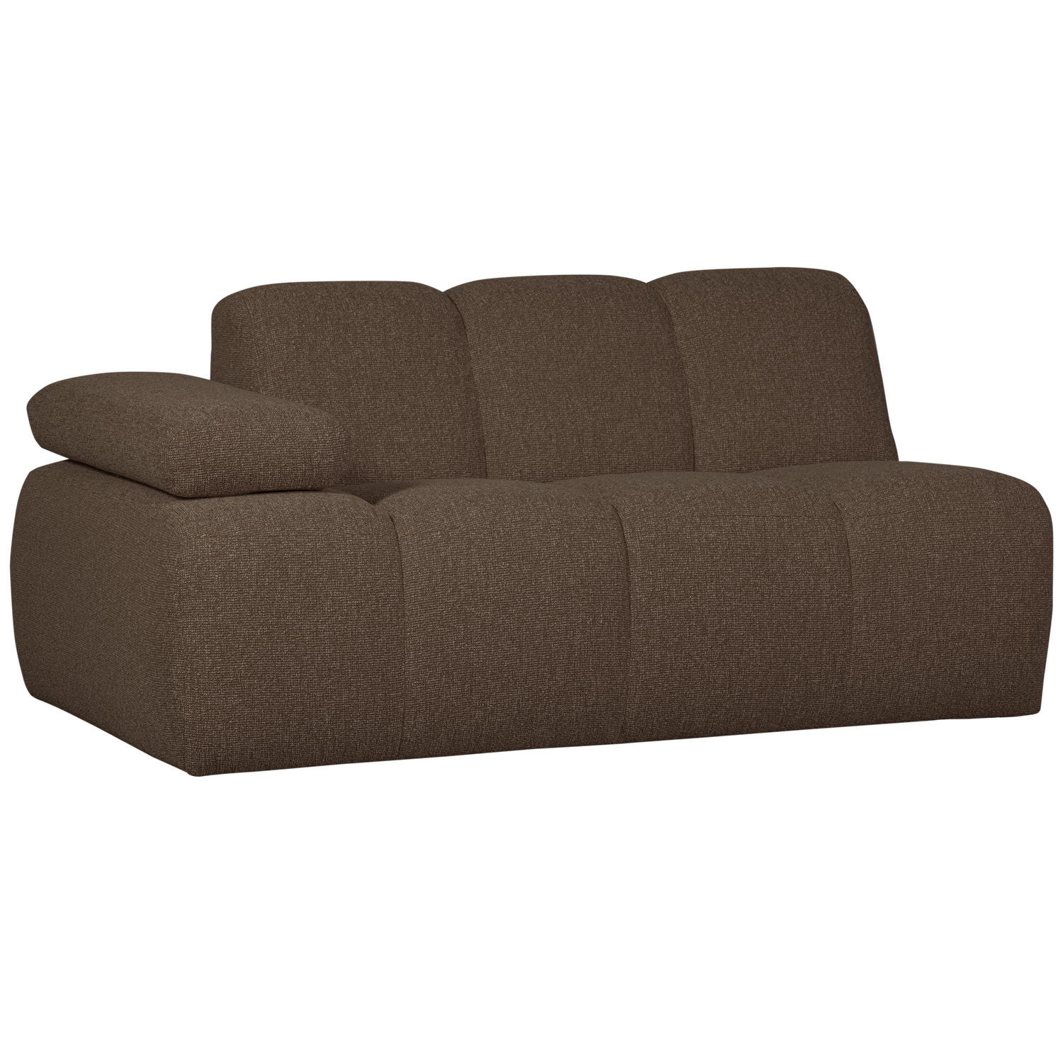 Woood | 1,5-Zits element Mojo arm links boucle bruin melange
