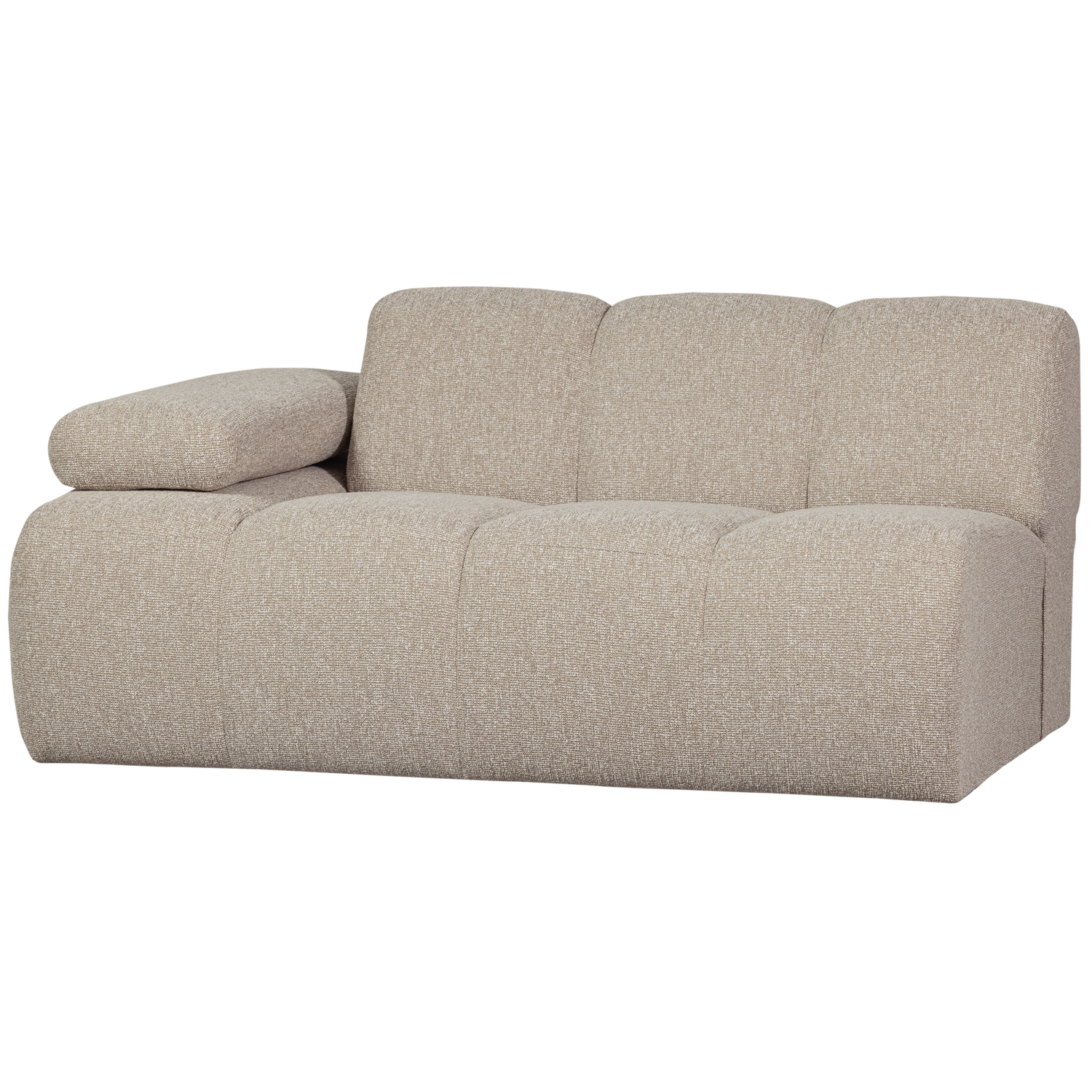 Woood | 1,5-Zits Mojo element arm links boucle beige melange