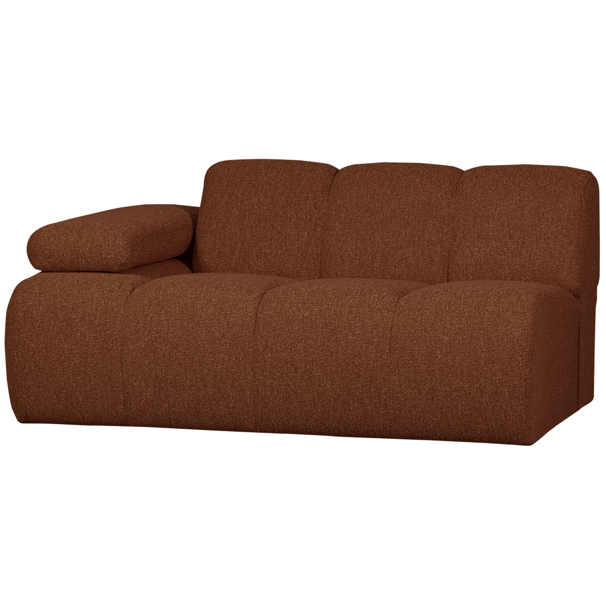 Woood | 1,5-Zits element Mojo arm links boucle roestbruin melange