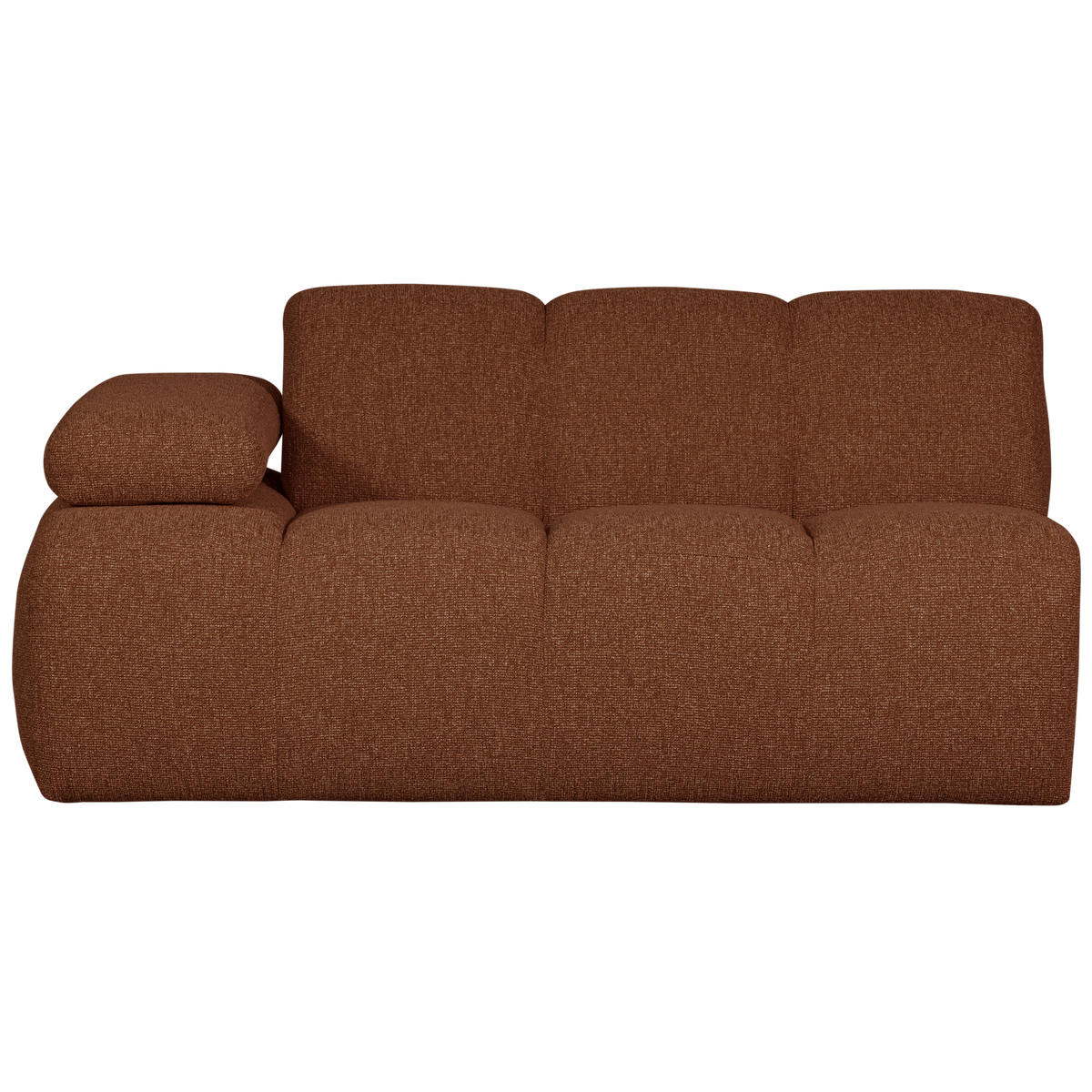 Woood | 1,5-Zits element Mojo arm links boucle roestbruin melange