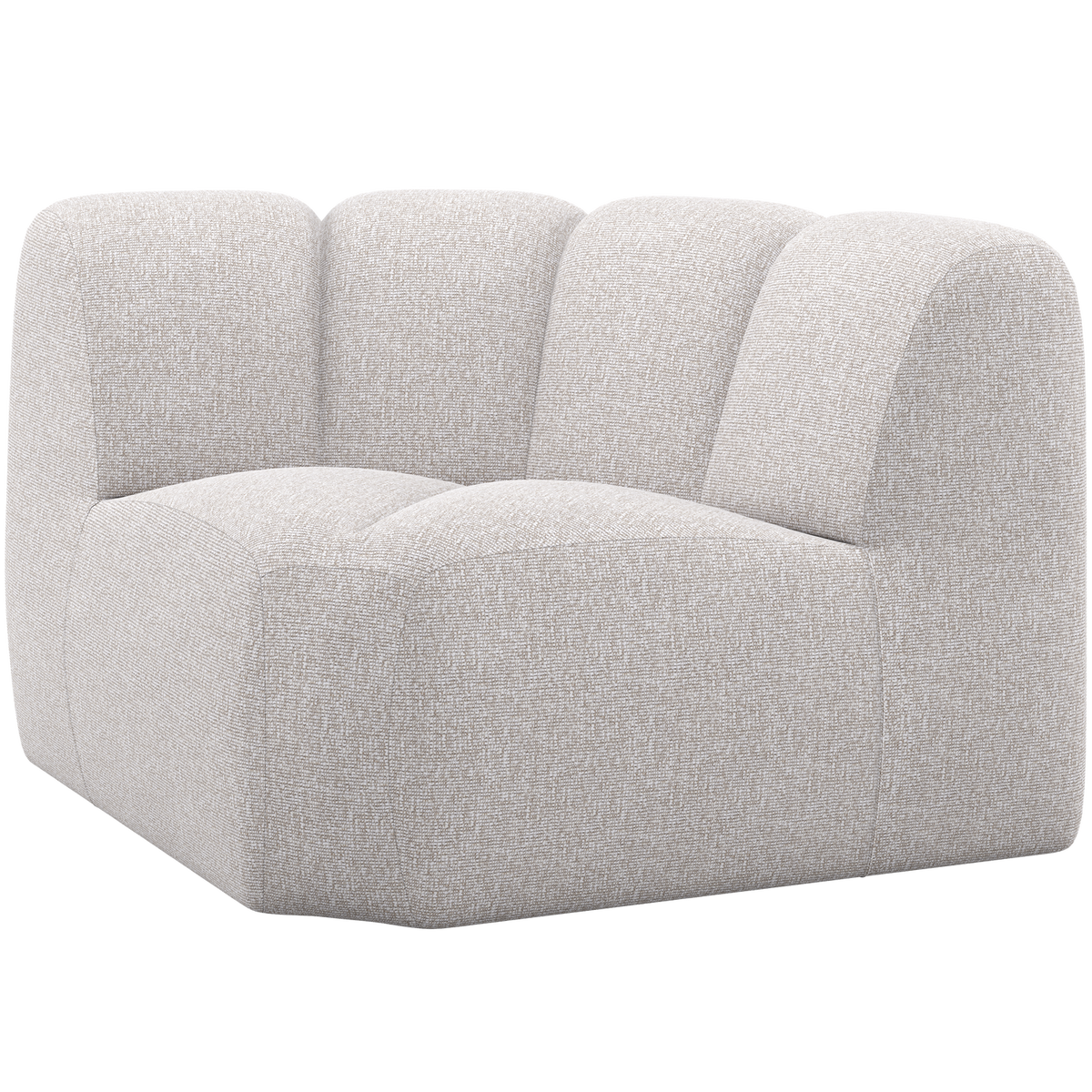 Woood | Hoekelement Mojo boucle ecru melange