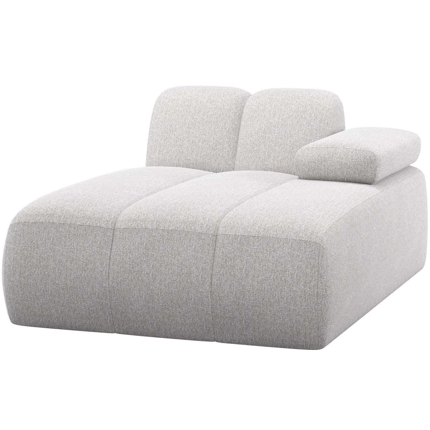 Woood | Chaise longue Mojo element rechts boucle ecru melange