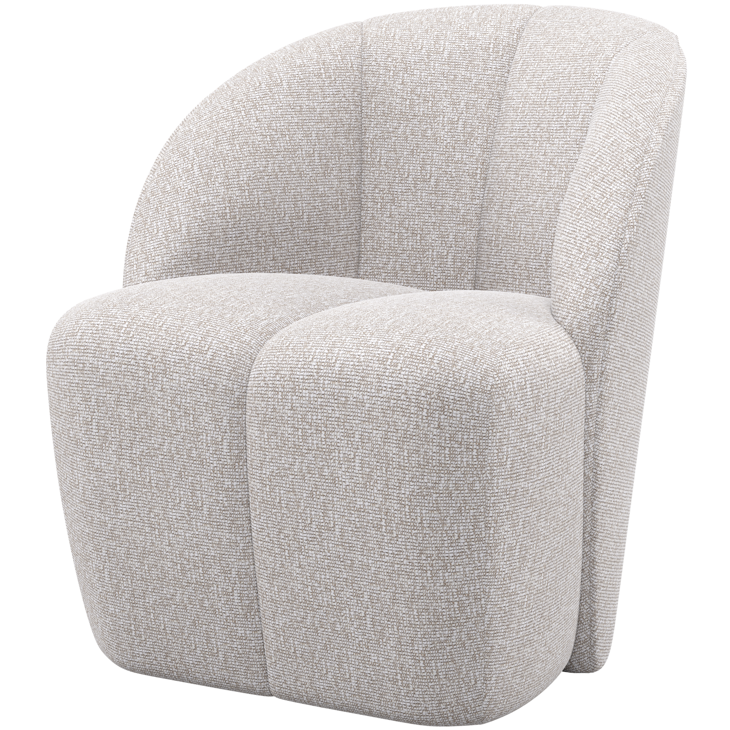 Woood | Draaifauteuil Mojo boucle ecru melange