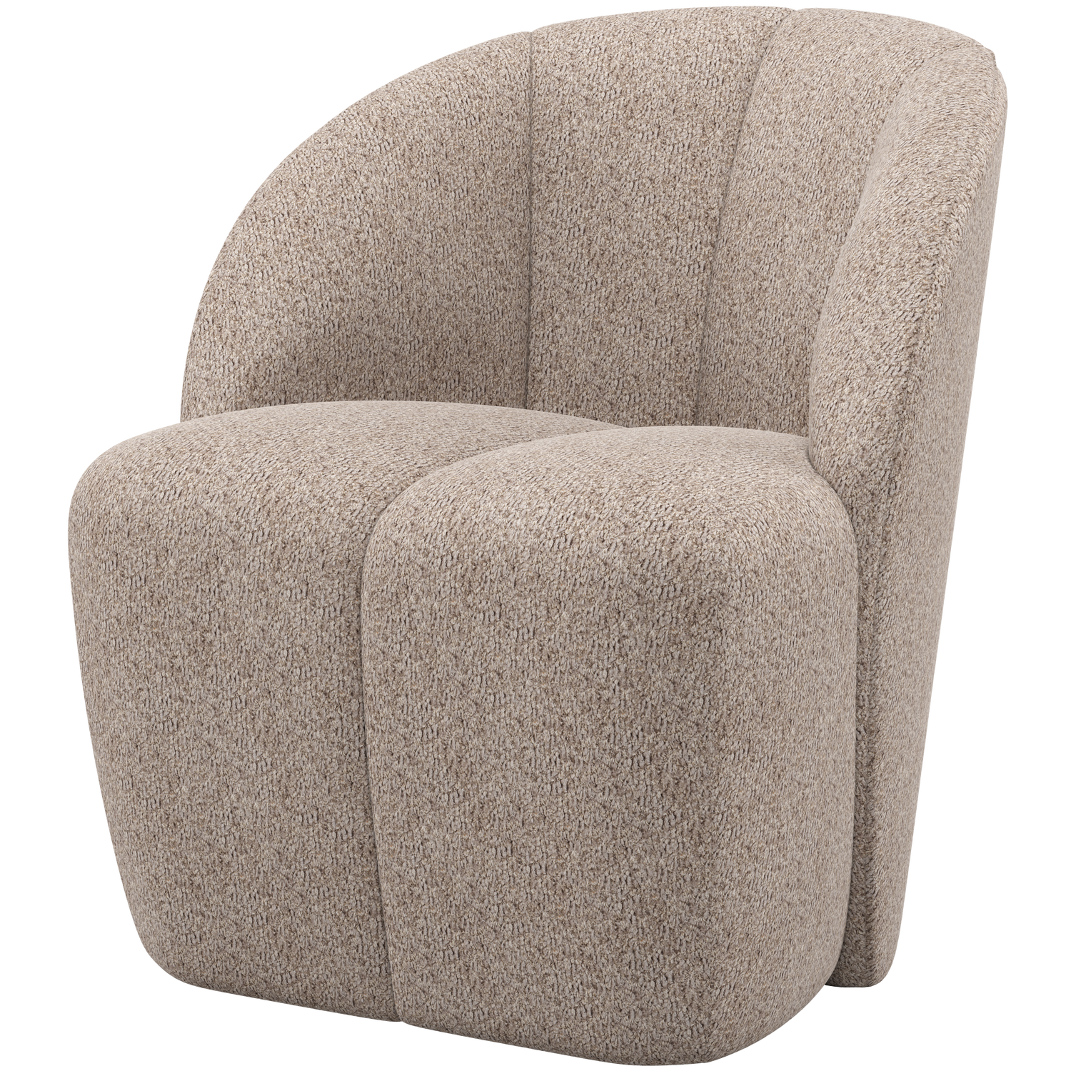 Woood | Draaifauteuil Mojo wollig donkerzand
