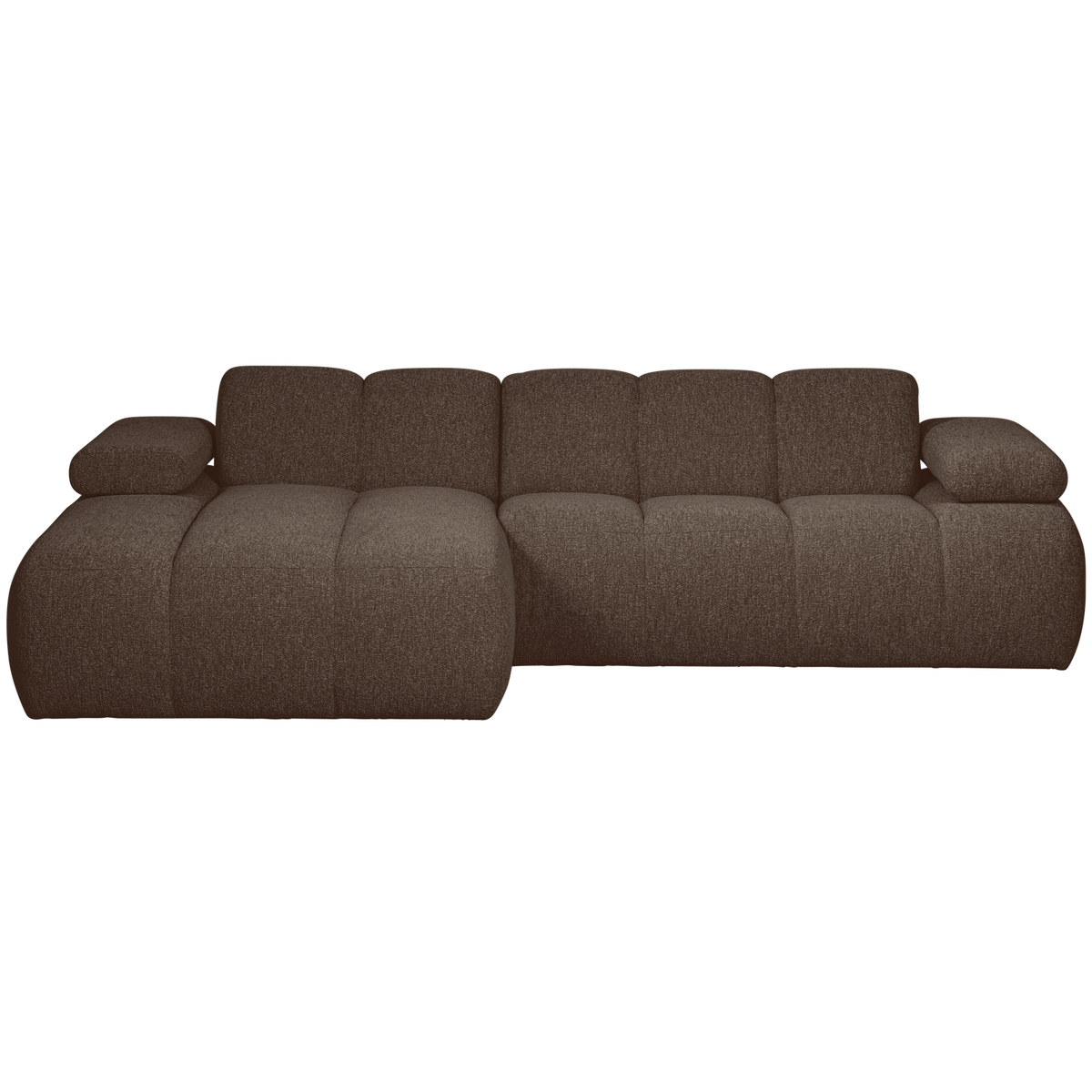 Woood | Chaise longue Mojo links boucle bruin melange