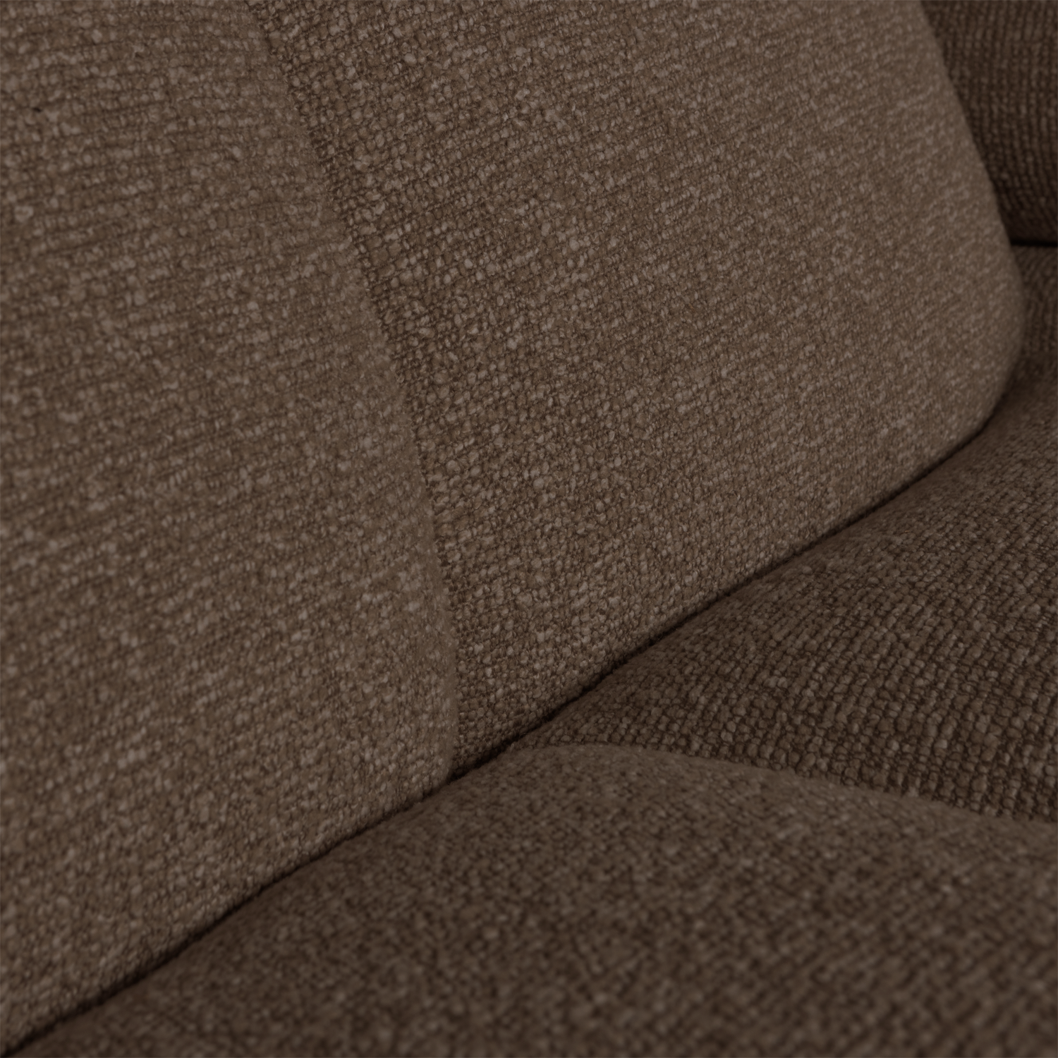 Woood | Chaise longue Mojo links boucle bruin melange