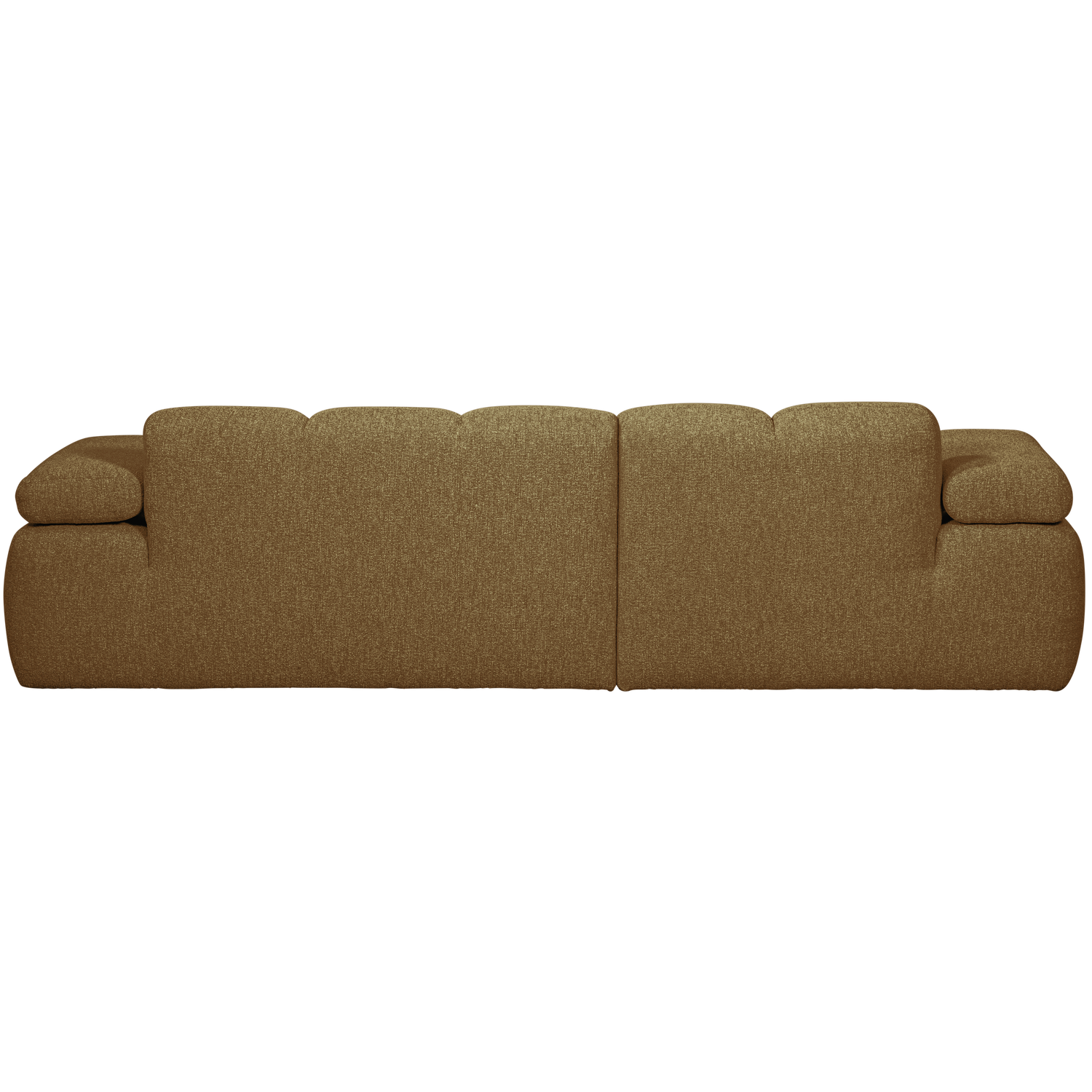 Woood | Chaise longue Mojo links boucle geel/bruin melange