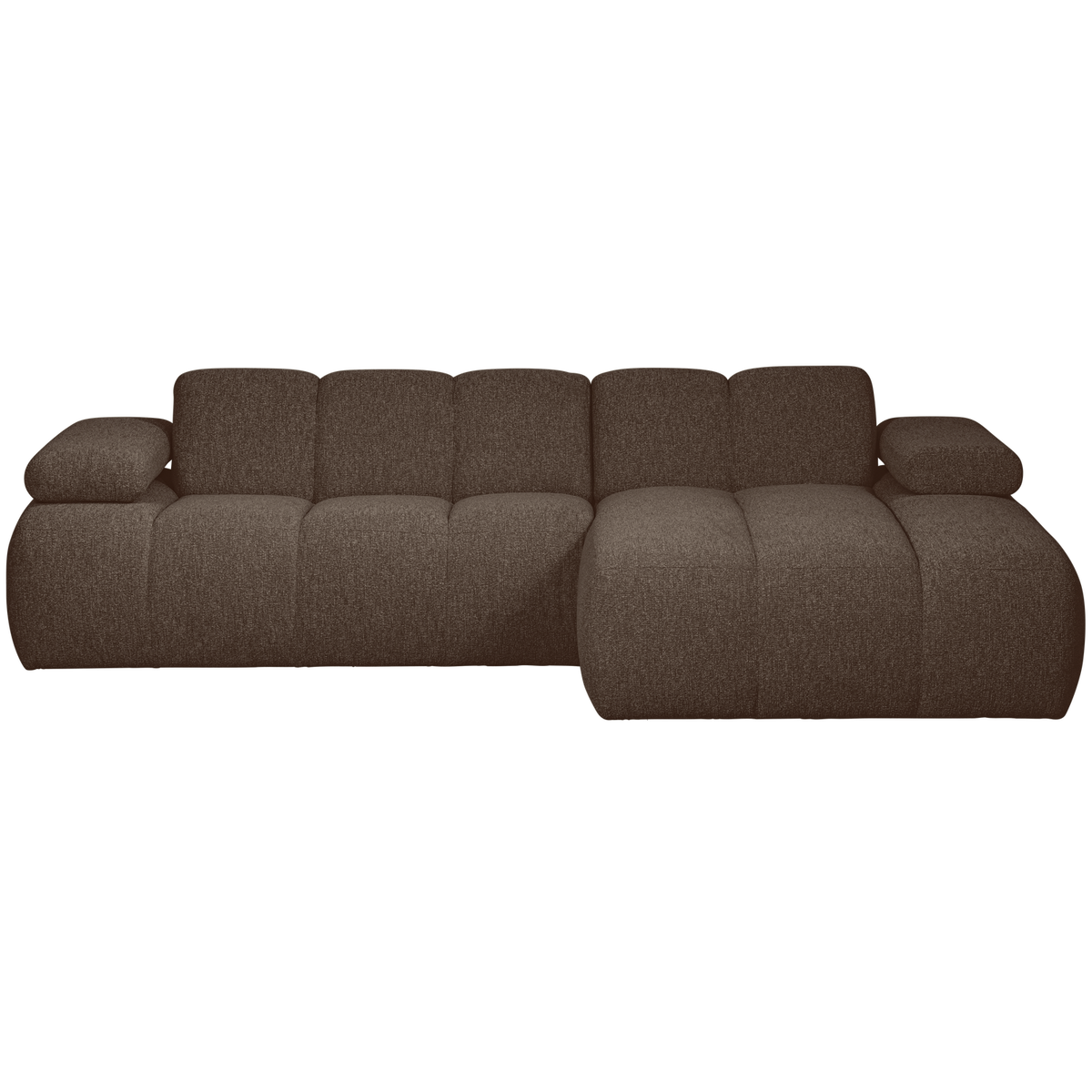 Woood | Chaise longue Mojo rechts boucle bruin melange