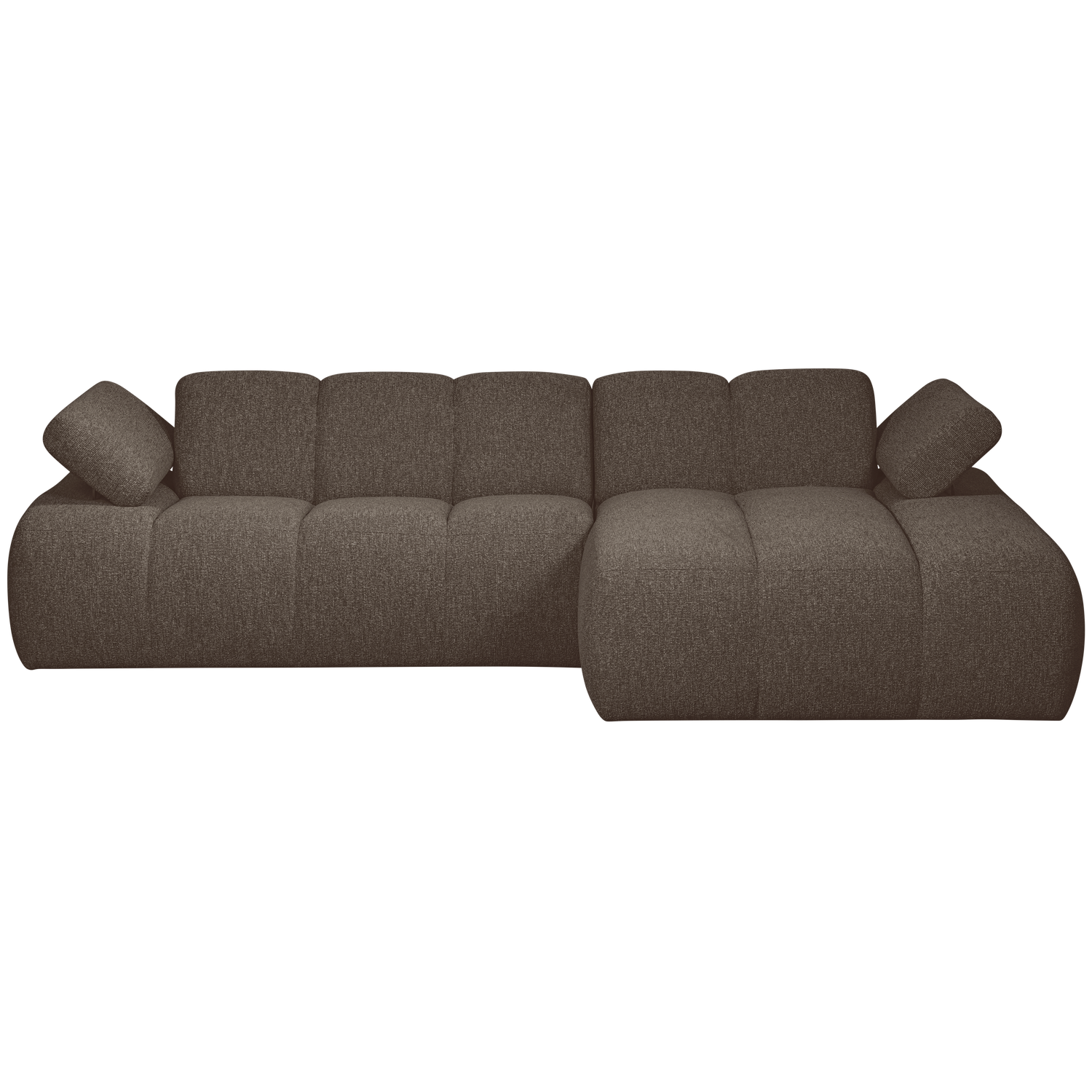 Woood | Chaise longue Mojo rechts boucle bruin melange