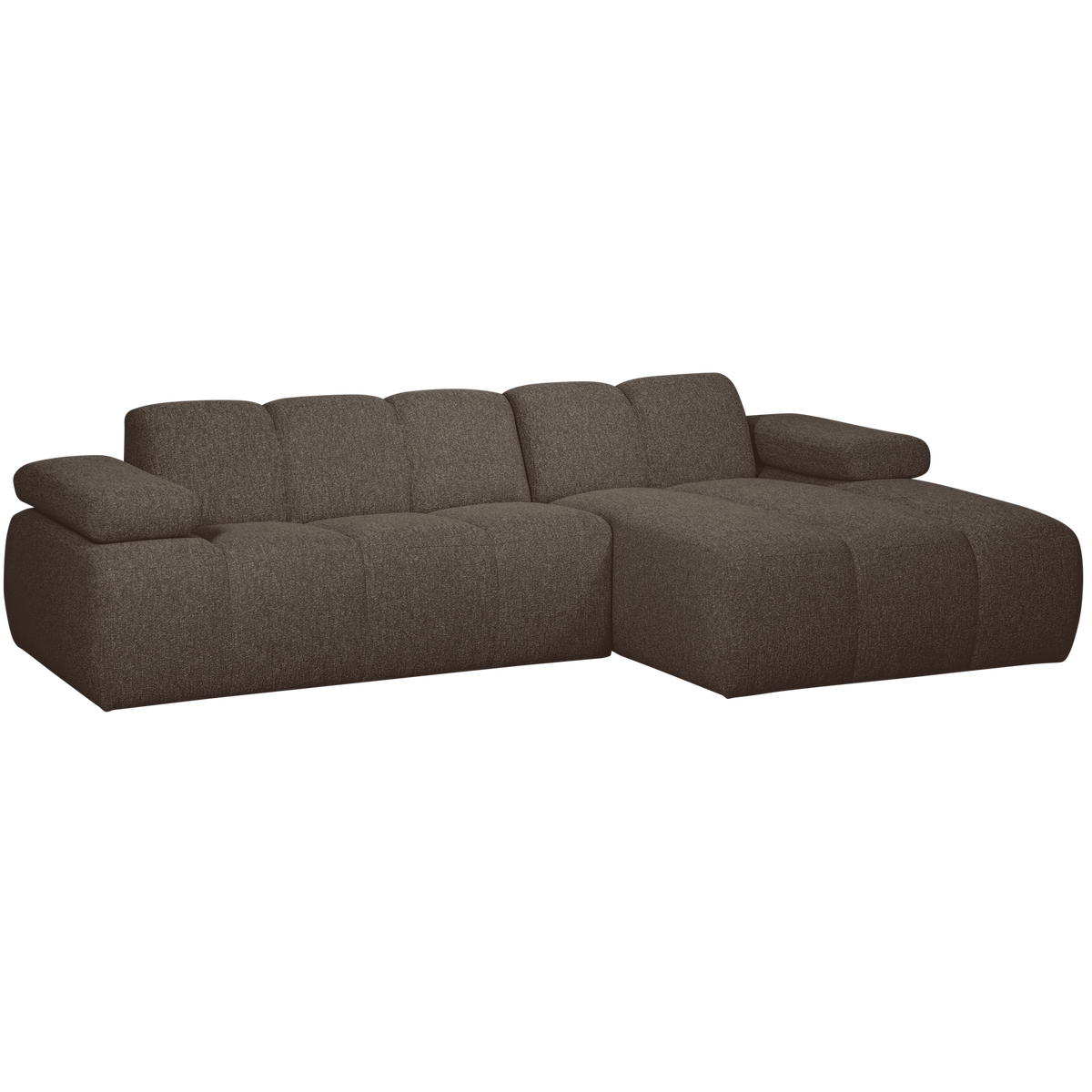 Woood | Chaise longue Mojo rechts boucle bruin melange